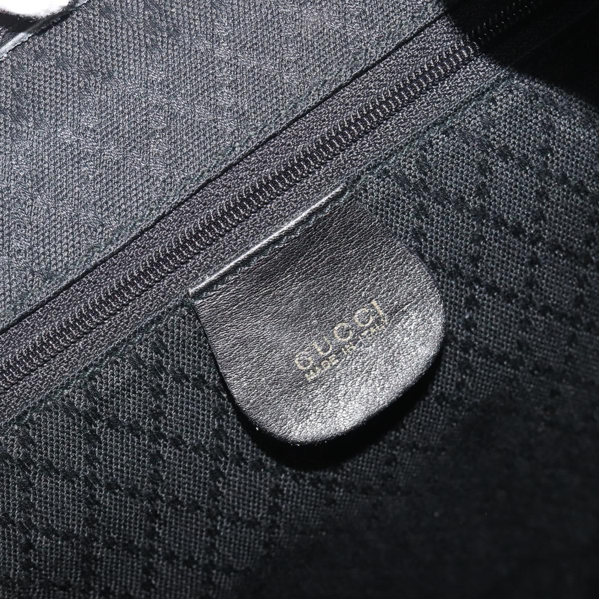 GUCCI Bamboo Backpack Leather Black Gold 003 2058 0016 Auth ep15518
