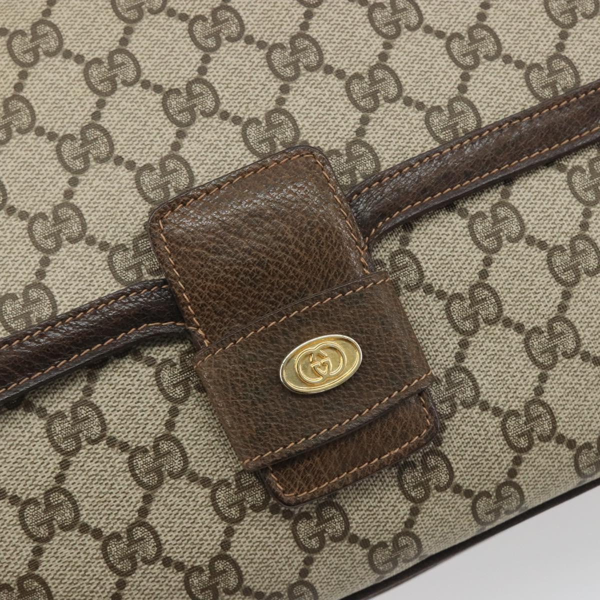 GUCCI GG Supreme Shoulder Bag PVC Beige Gold 001 16 4084 Auth ep15519