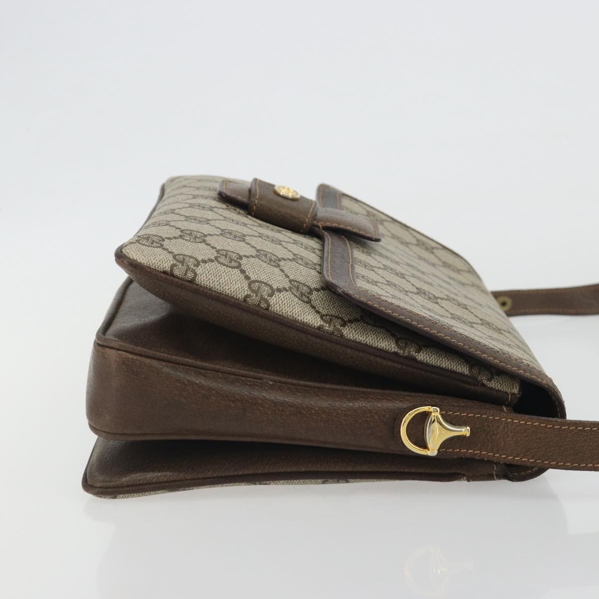 GUCCI GG Supreme Shoulder Bag PVC Beige Gold 001 16 4084 Auth ep15519
