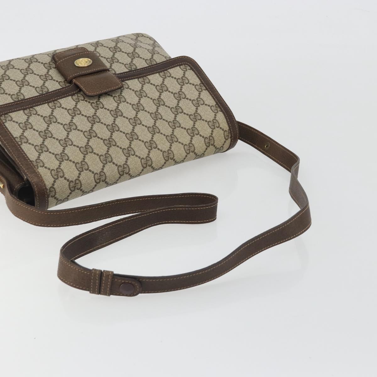 GUCCI GG Supreme Shoulder Bag PVC Beige Gold 001 16 4084 Auth ep15519