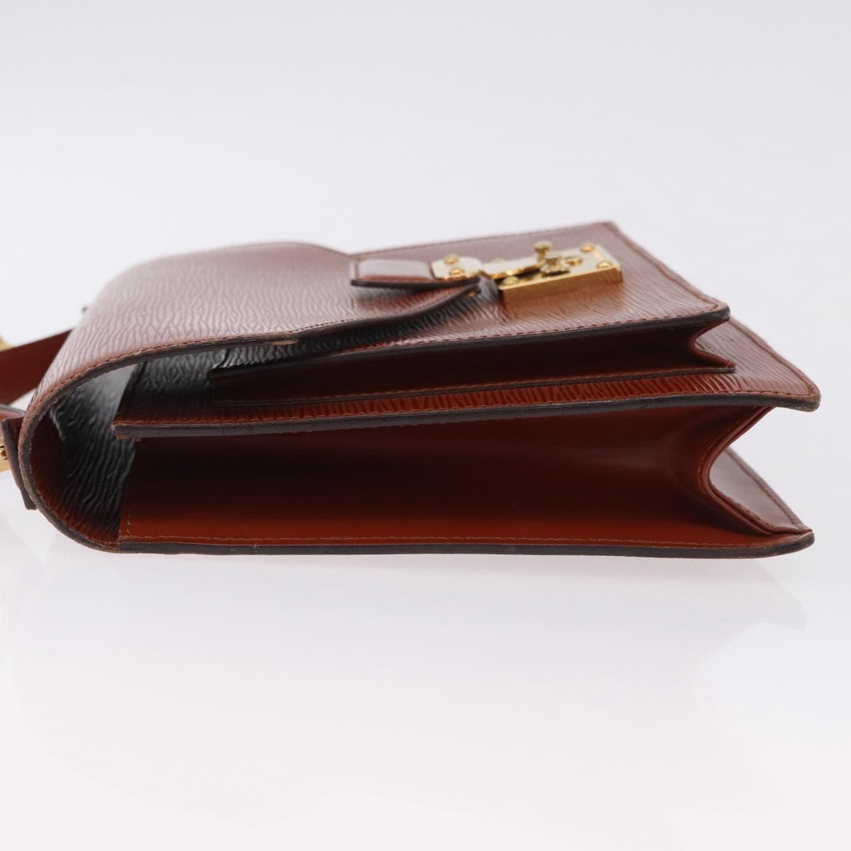 LOUIS VUITTON Epi Monceau 28 Hand Bag Brown M52123 LV Auth ep15520