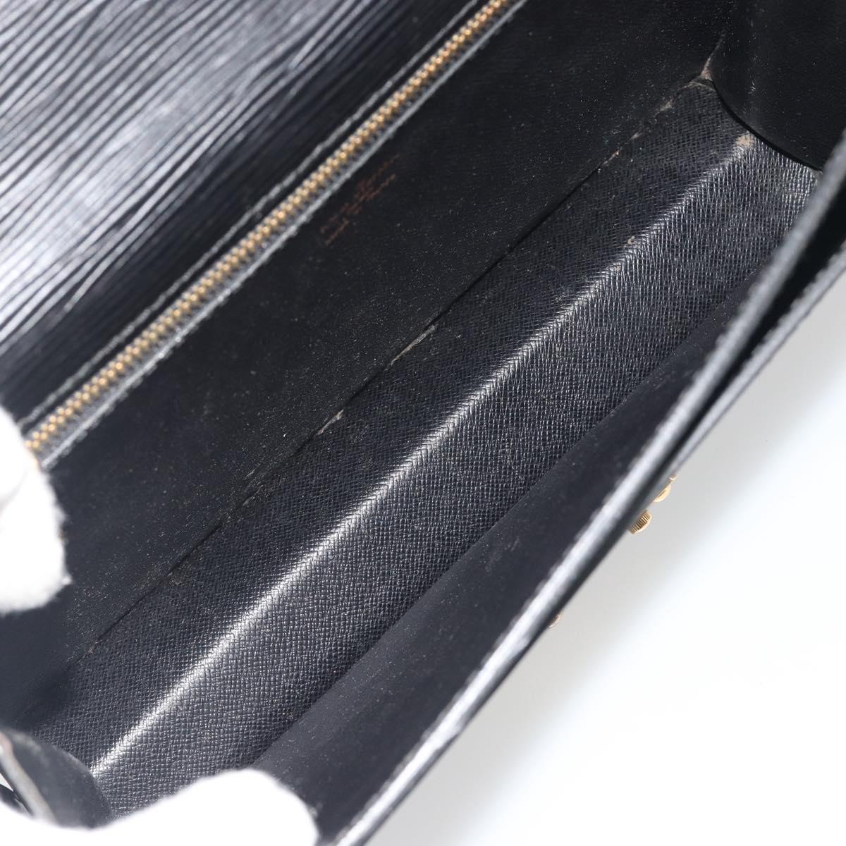 LOUIS VUITTON Epi Serie Dragonne Clutch Bag Black Noir M52612 LV Auth ep15521