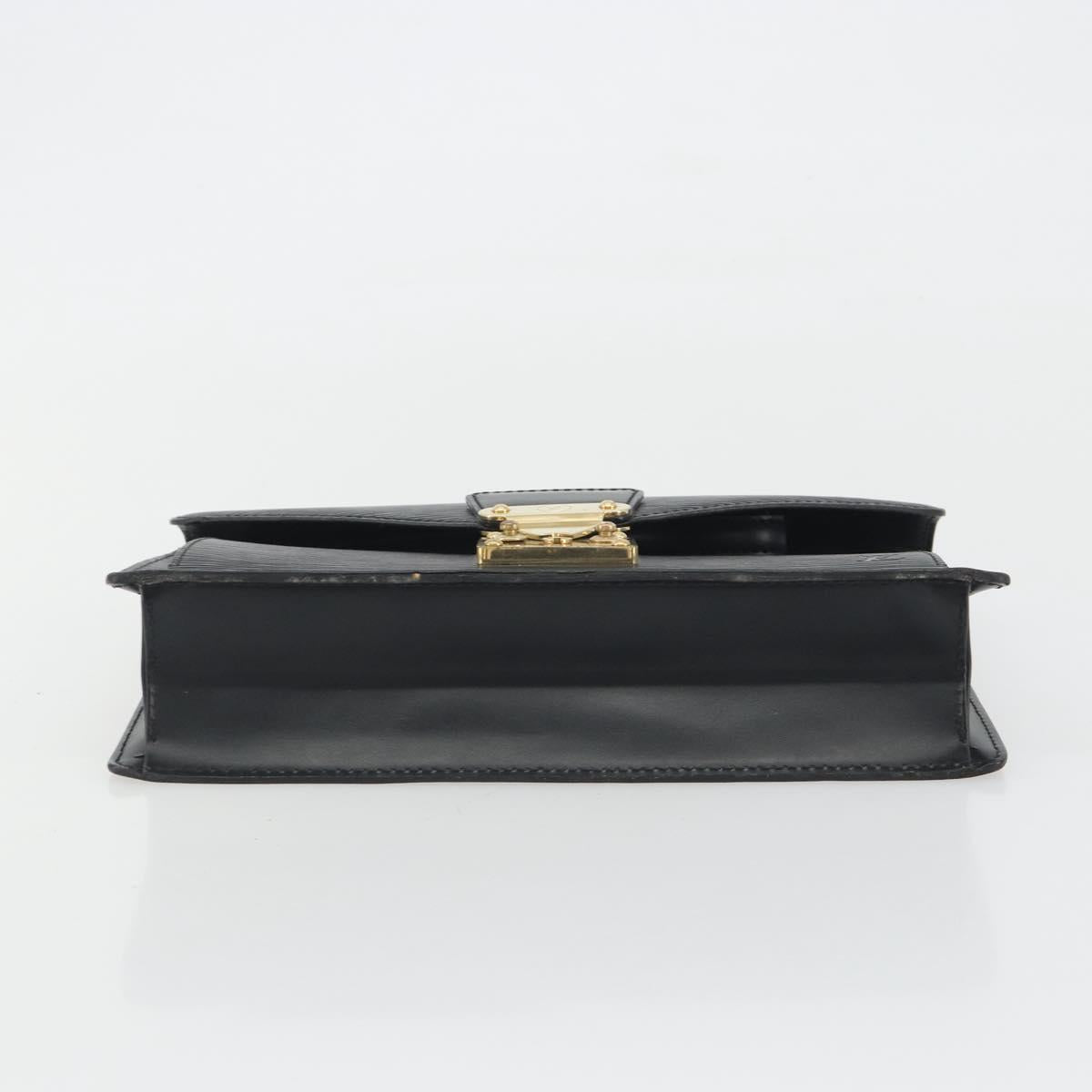 LOUIS VUITTON Epi Serie Dragonne Clutch Bag Black Noir M52612 LV Auth ep15521