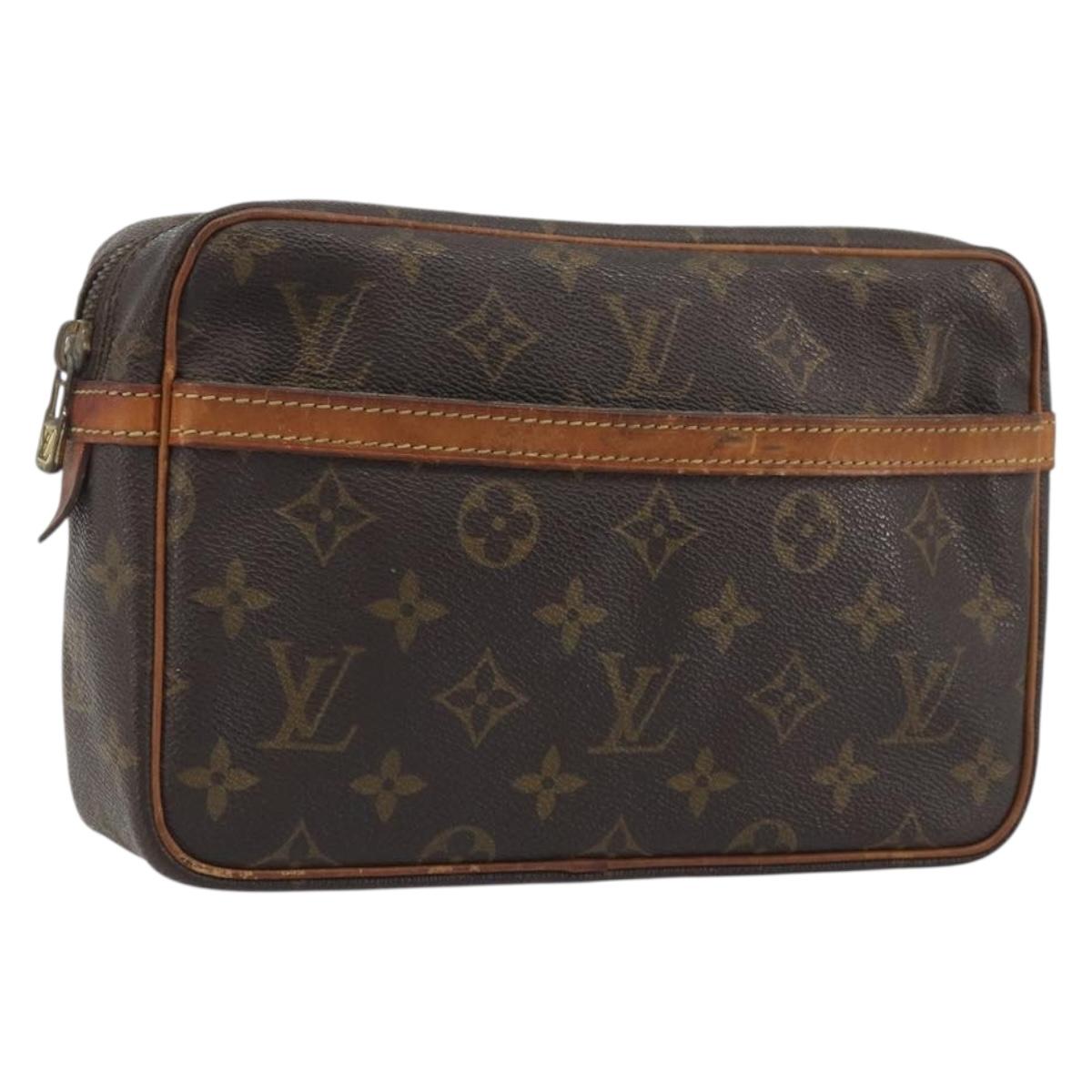 LOUIS VUITTON Monogram Compiegne 23 Clutch Bag M51847 LV Auth ep15523