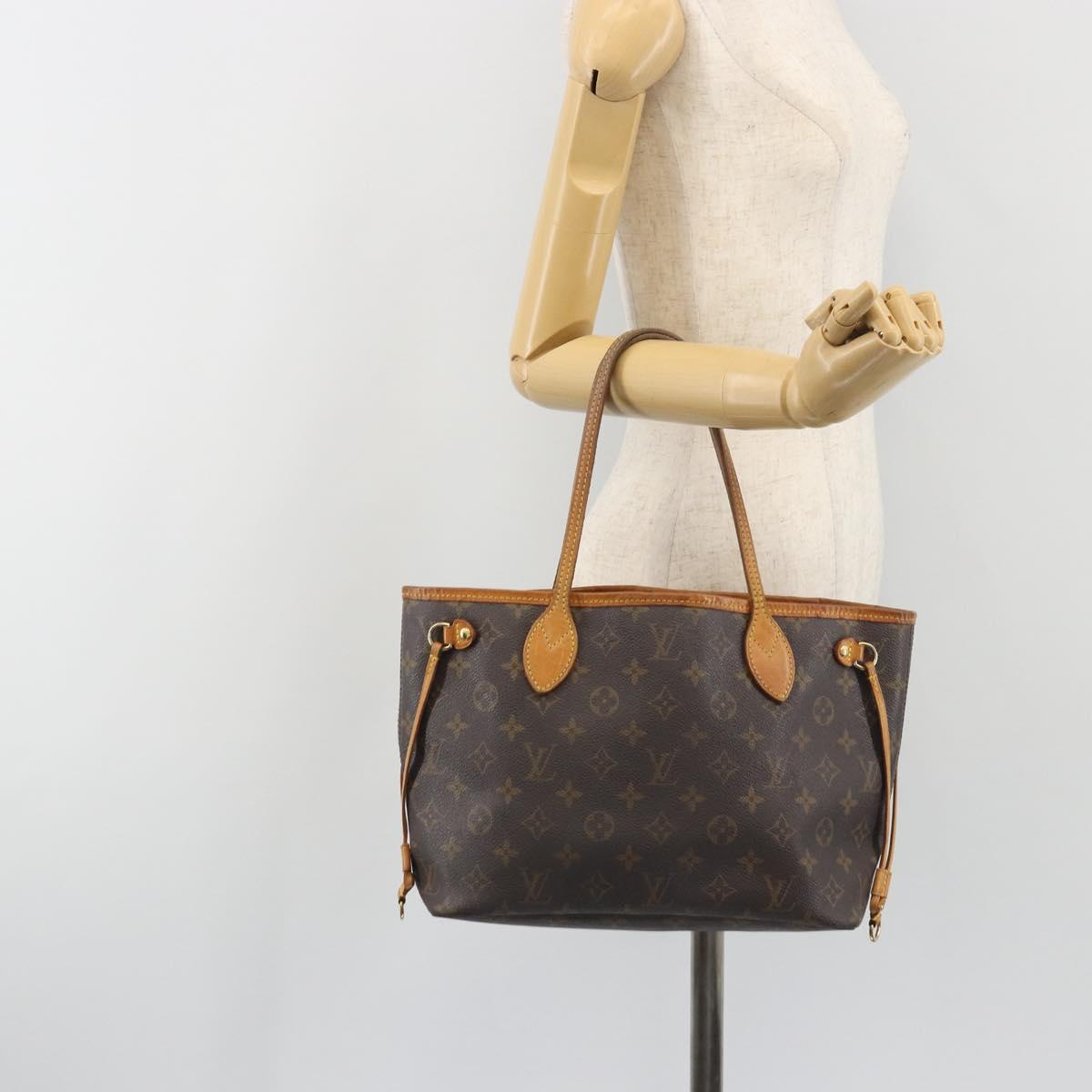 LOUIS VUITTON Monogram Neverfull PM Tote Bag M40155 LV Auth ep15524