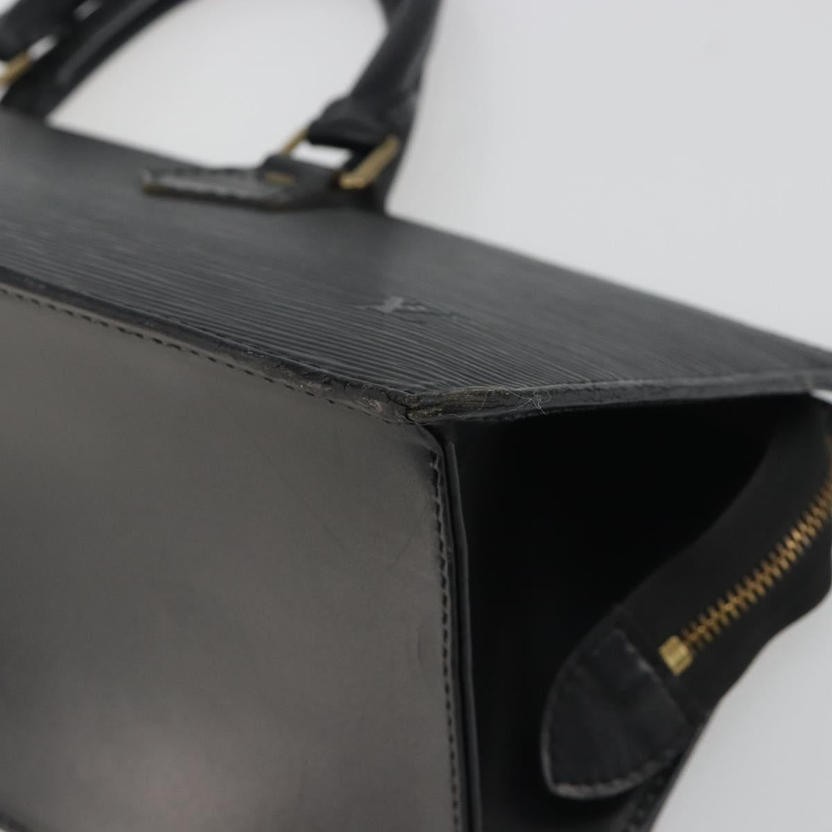 LOUIS VUITTON Epi Sac tri-angle Hand Bag Black M52092 LV Auth ep15528