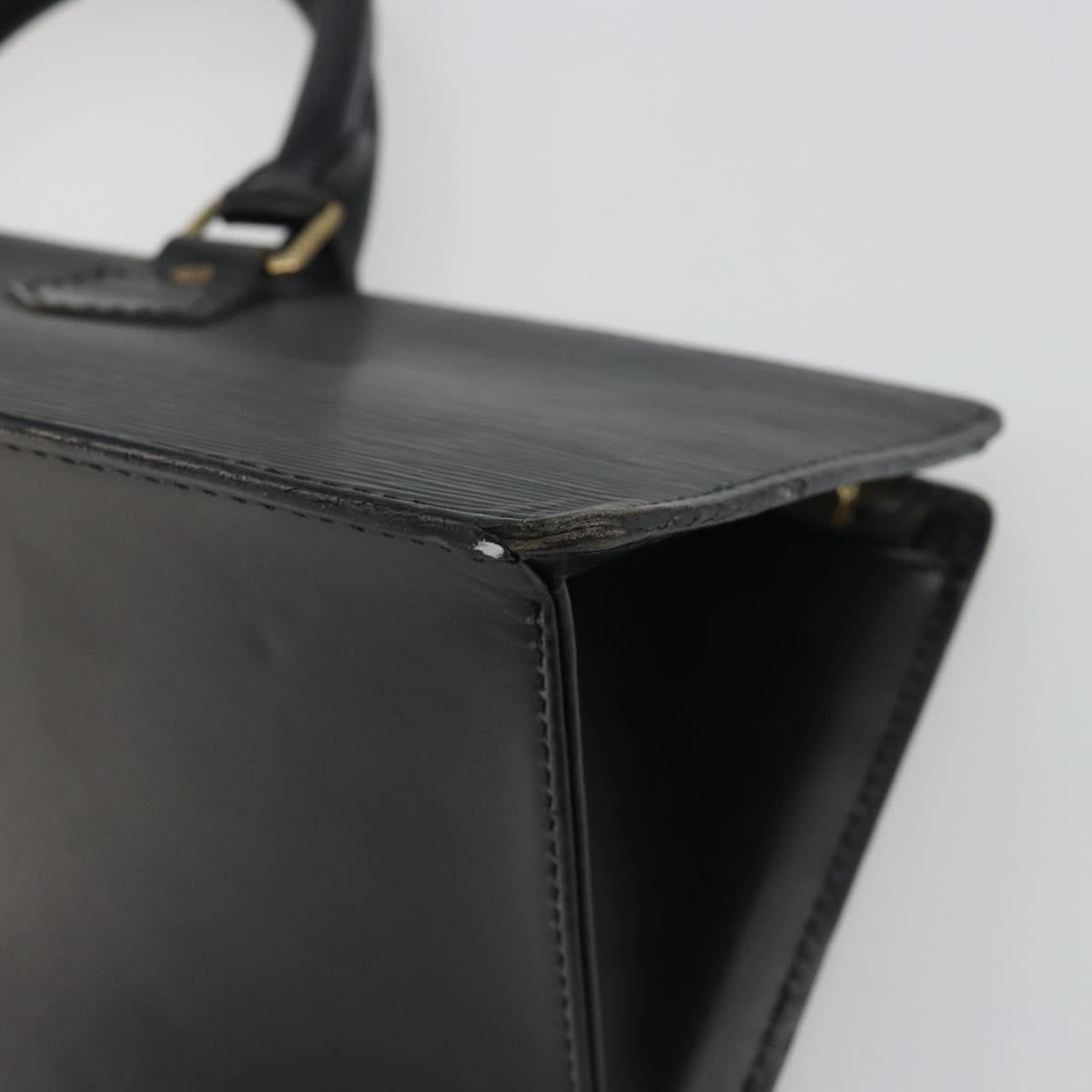 LOUIS VUITTON Epi Sac tri-angle Hand Bag Black M52092 LV Auth ep15528