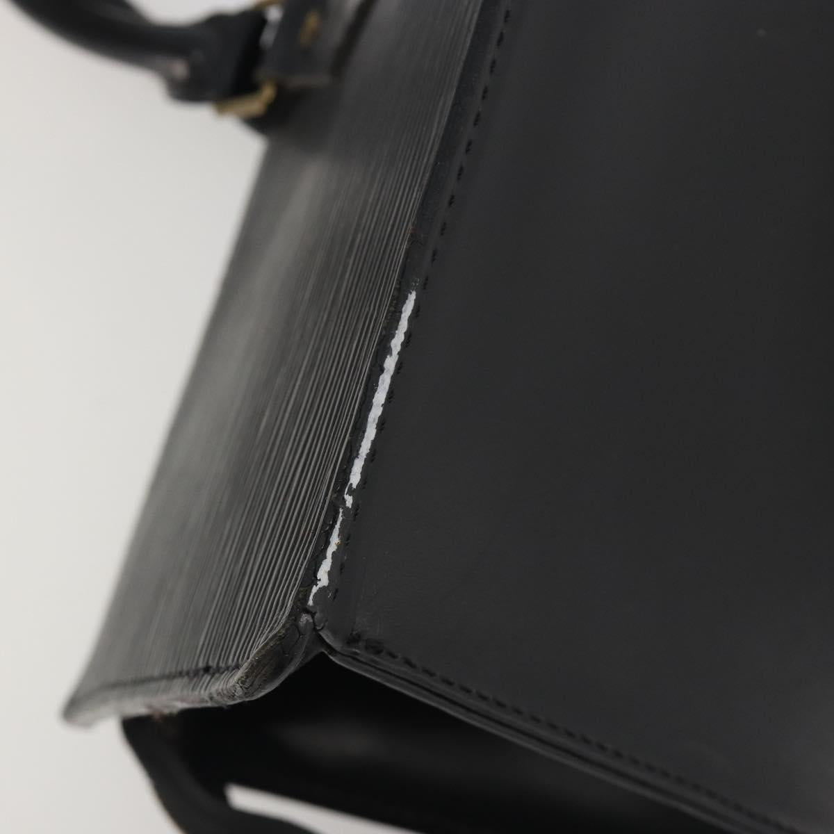 LOUIS VUITTON Epi Sac tri-angle Hand Bag Black M52092 LV Auth ep15528