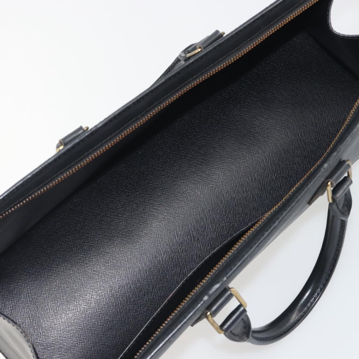LOUIS VUITTON Epi Sac tri-angle Hand Bag Black M52092 LV Auth ep15528