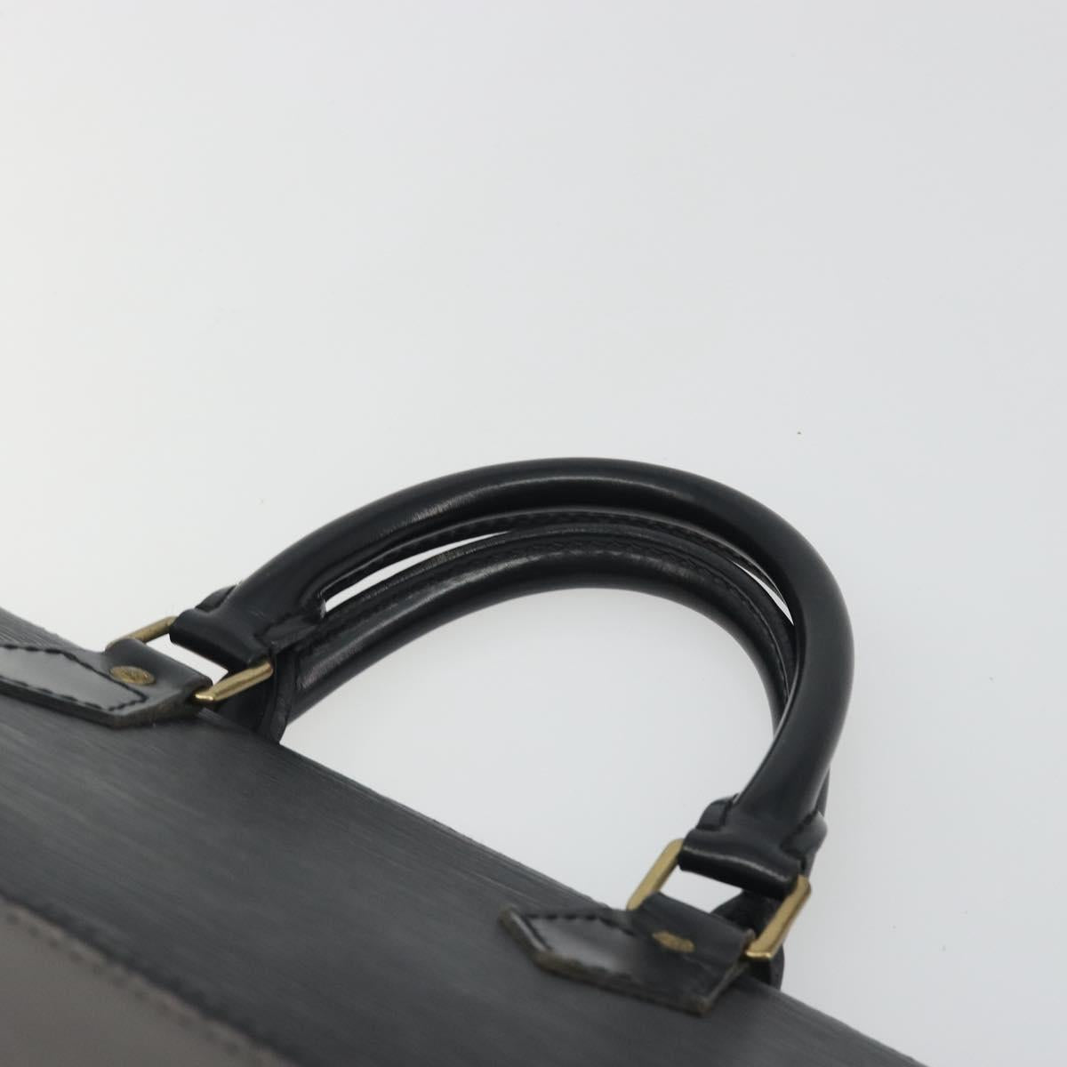 LOUIS VUITTON Epi Sac tri-angle Hand Bag Black M52092 LV Auth ep15528