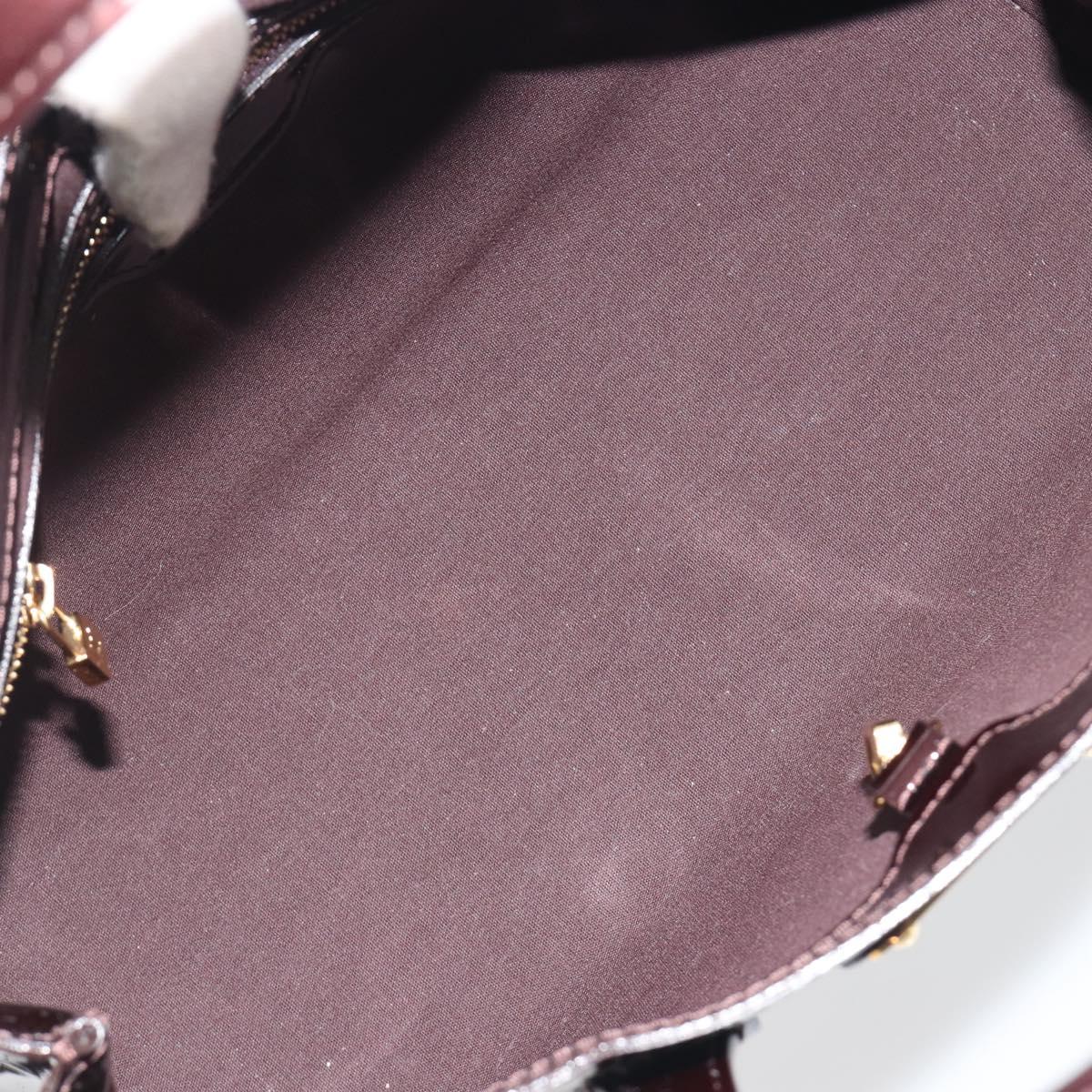LOUIS VUITTON Monogram Vernis Wilshire PM Hand Bag Amarante M93641 Auth ep15530