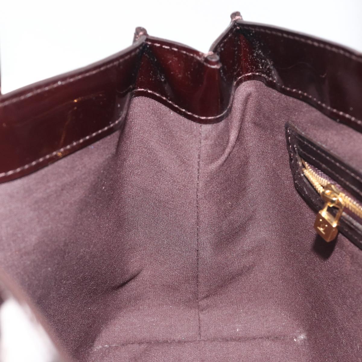 LOUIS VUITTON Monogram Vernis Wilshire PM Hand Bag Amarante M93641 Auth ep15530