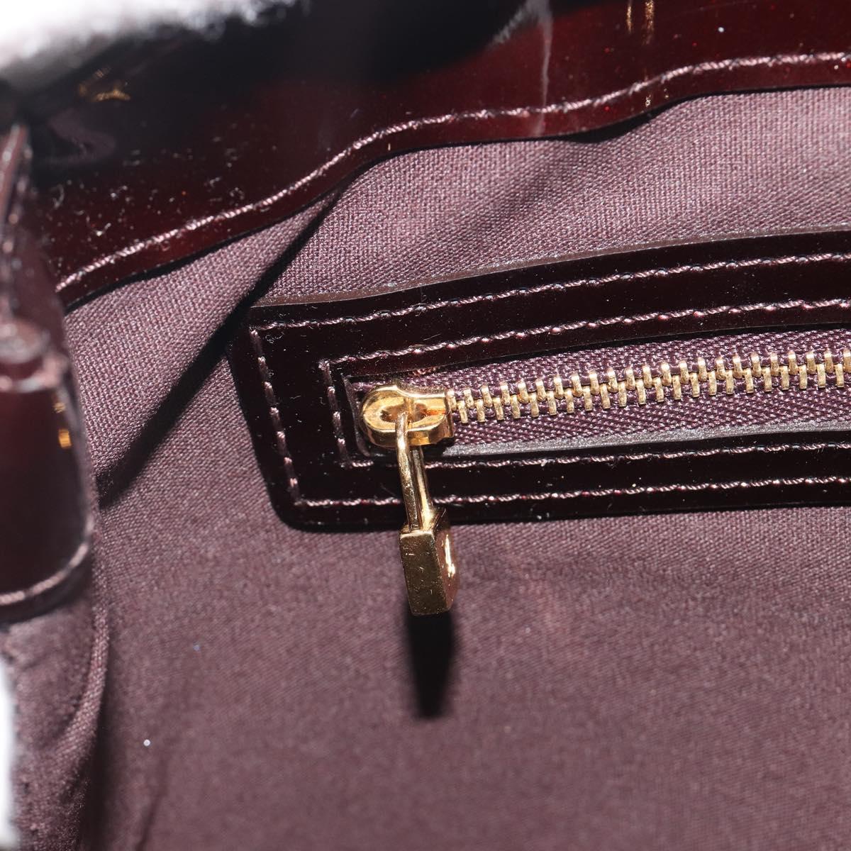LOUIS VUITTON Monogram Vernis Wilshire PM Hand Bag Amarante M93641 Auth ep15530