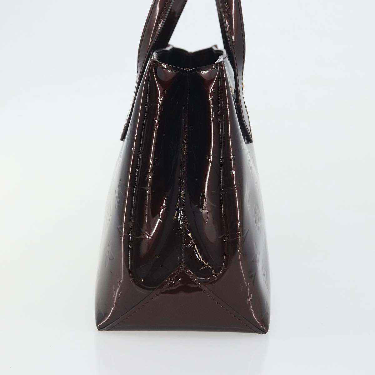 LOUIS VUITTON Monogram Vernis Wilshire PM Hand Bag Amarante M93641 Auth ep15530