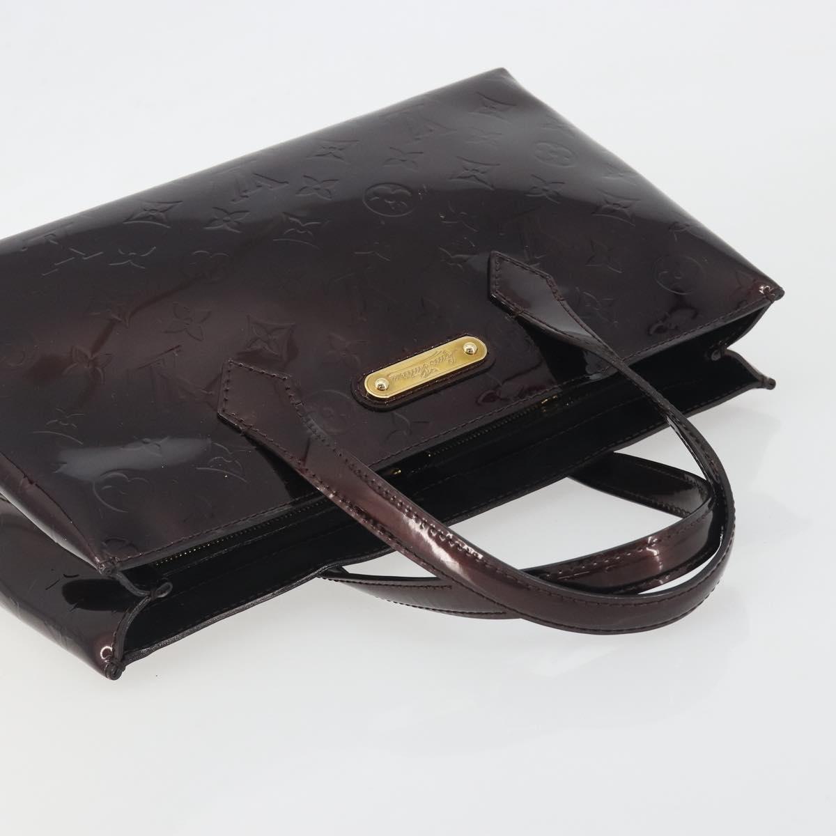 LOUIS VUITTON Monogram Vernis Wilshire PM Hand Bag Amarante M93641 Auth ep15530