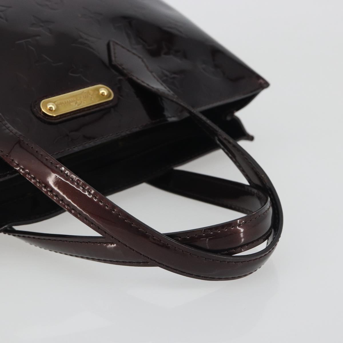 LOUIS VUITTON Monogram Vernis Wilshire PM Hand Bag Amarante M93641 Auth ep15530