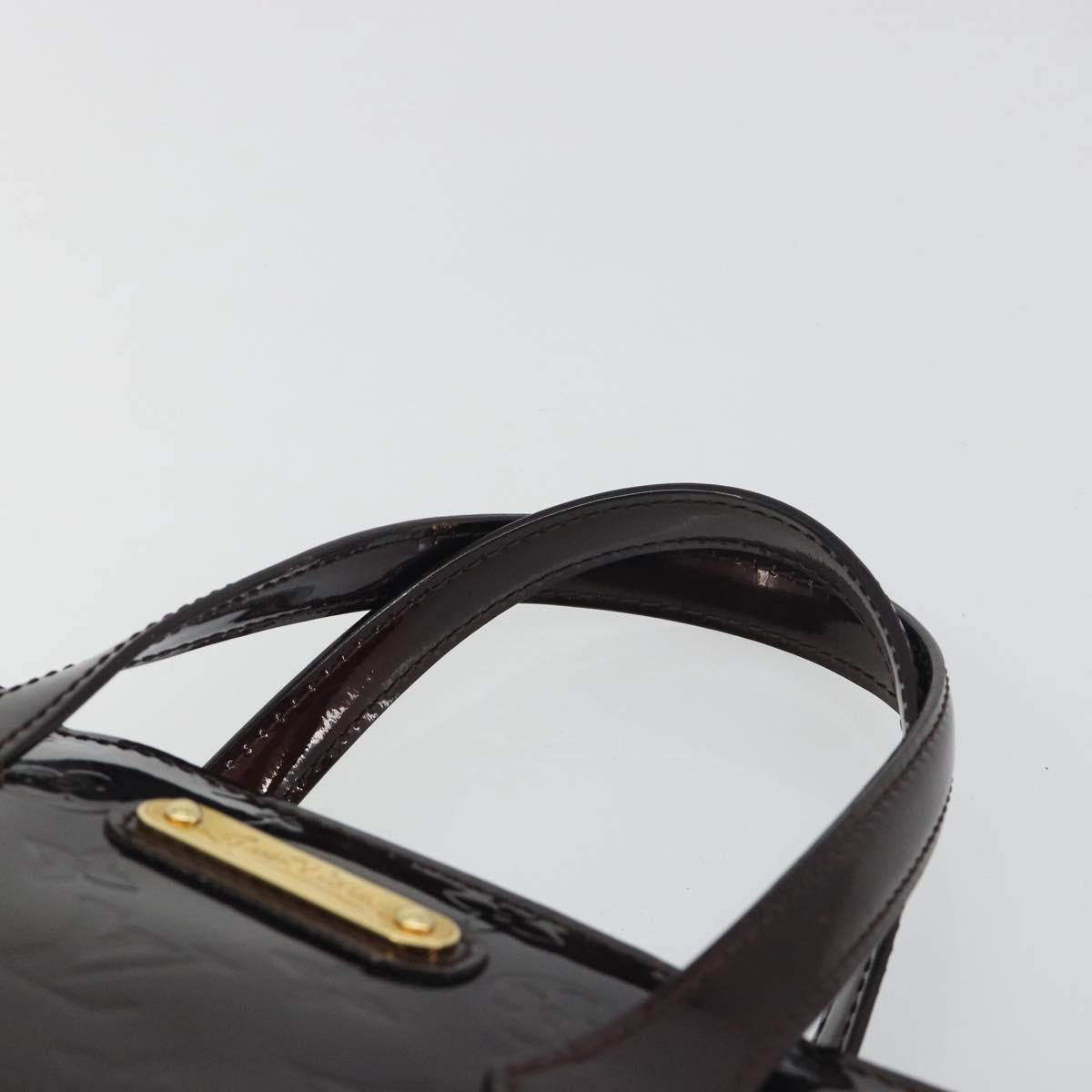 LOUIS VUITTON Monogram Vernis Wilshire PM Hand Bag Amarante M93641 Auth ep15530