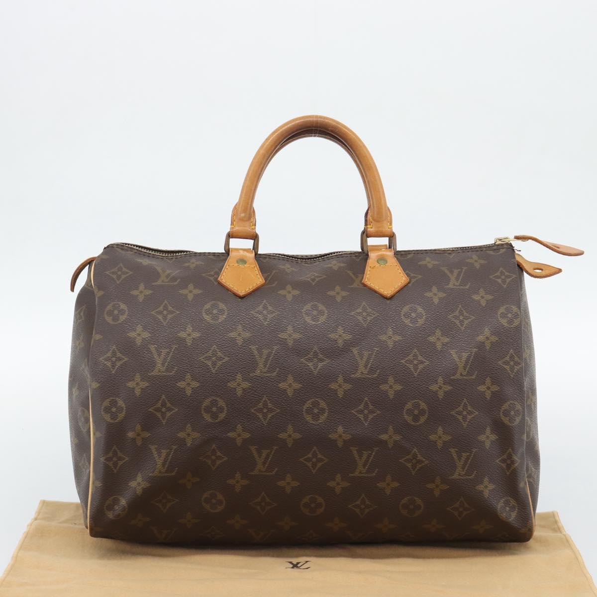 LOUIS VUITTON Monogram Speedy 35 Hand Bag M41524 LV Auth ep15531A