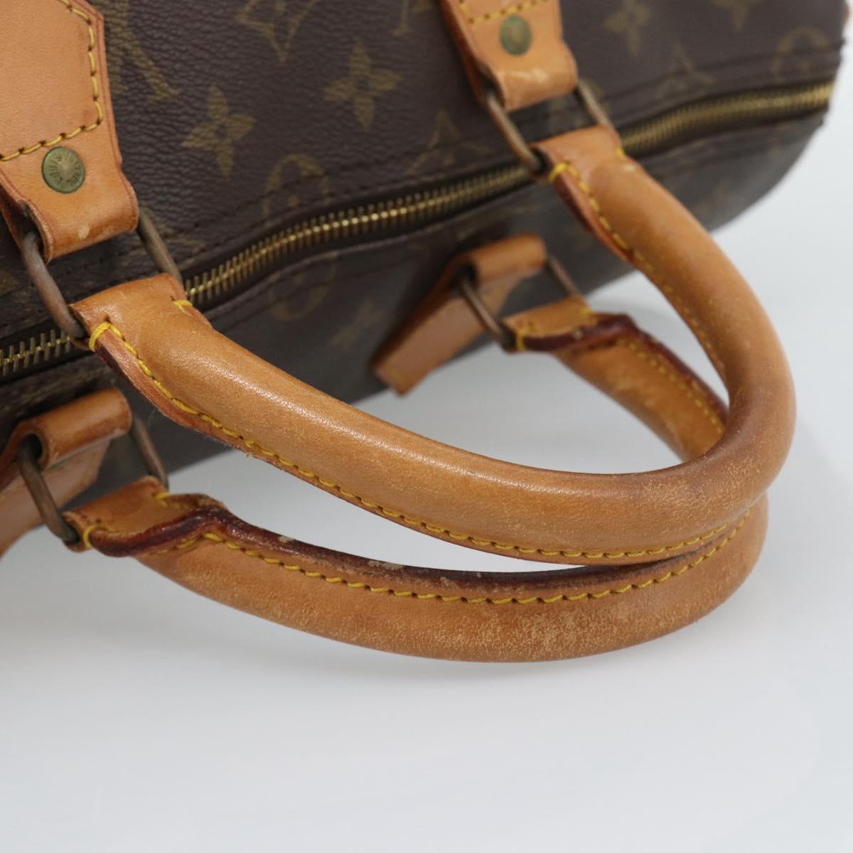 LOUIS VUITTON Monogram Speedy 35 Hand Bag M41524 LV Auth ep15531A