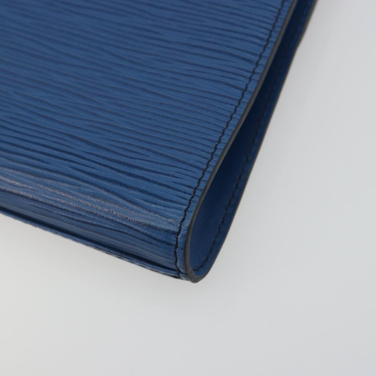 LOUIS VUITTON Epi Art Deco Clutch Bag Blue M52635 LV Auth ep15533