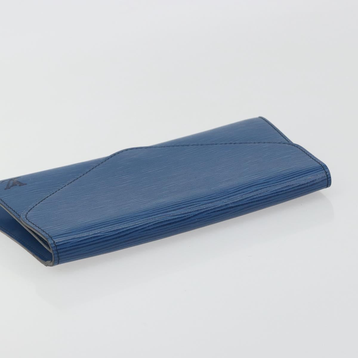 LOUIS VUITTON Epi Art Deco Clutch Bag Blue M52635 LV Auth ep15533