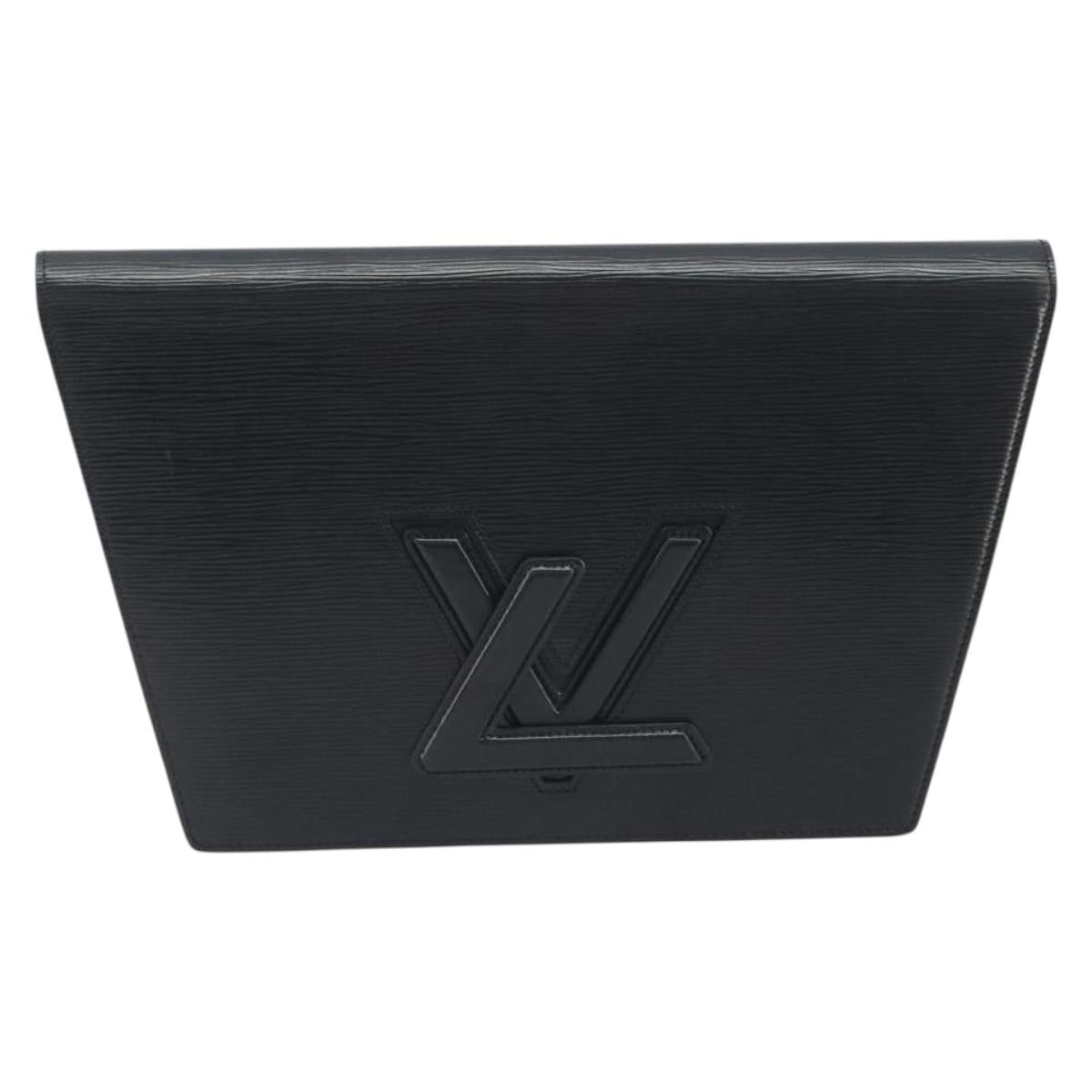 LOUIS VUITTON Epi Trapeze Clutch Bag Black M80165 LV Auth ep15536A