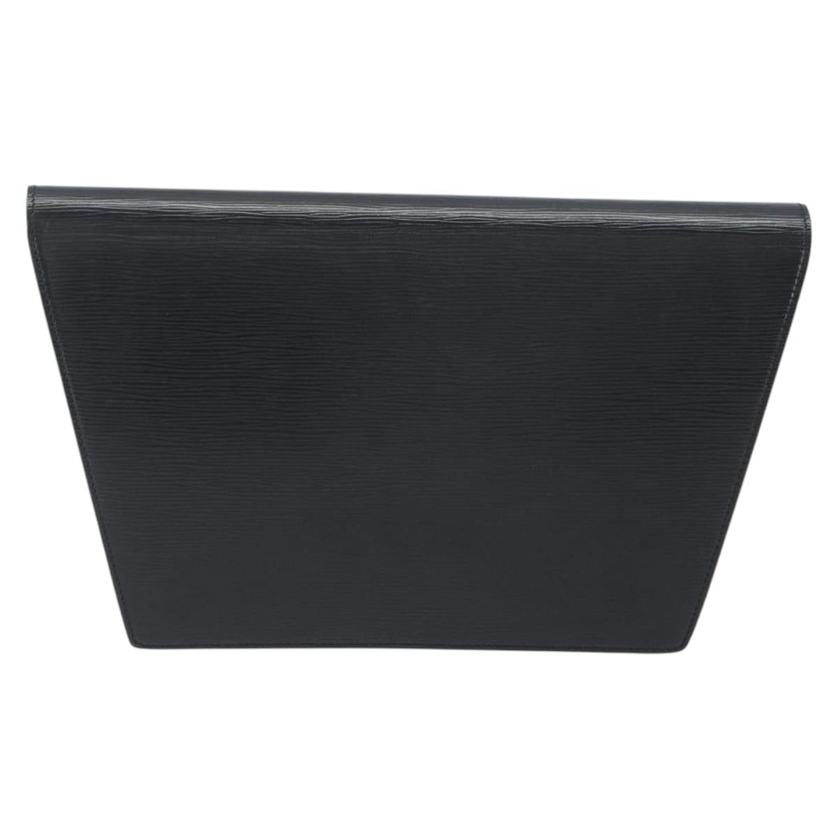 LOUIS VUITTON Epi Trapeze Clutch Bag Black M80165 LV Auth ep15536A