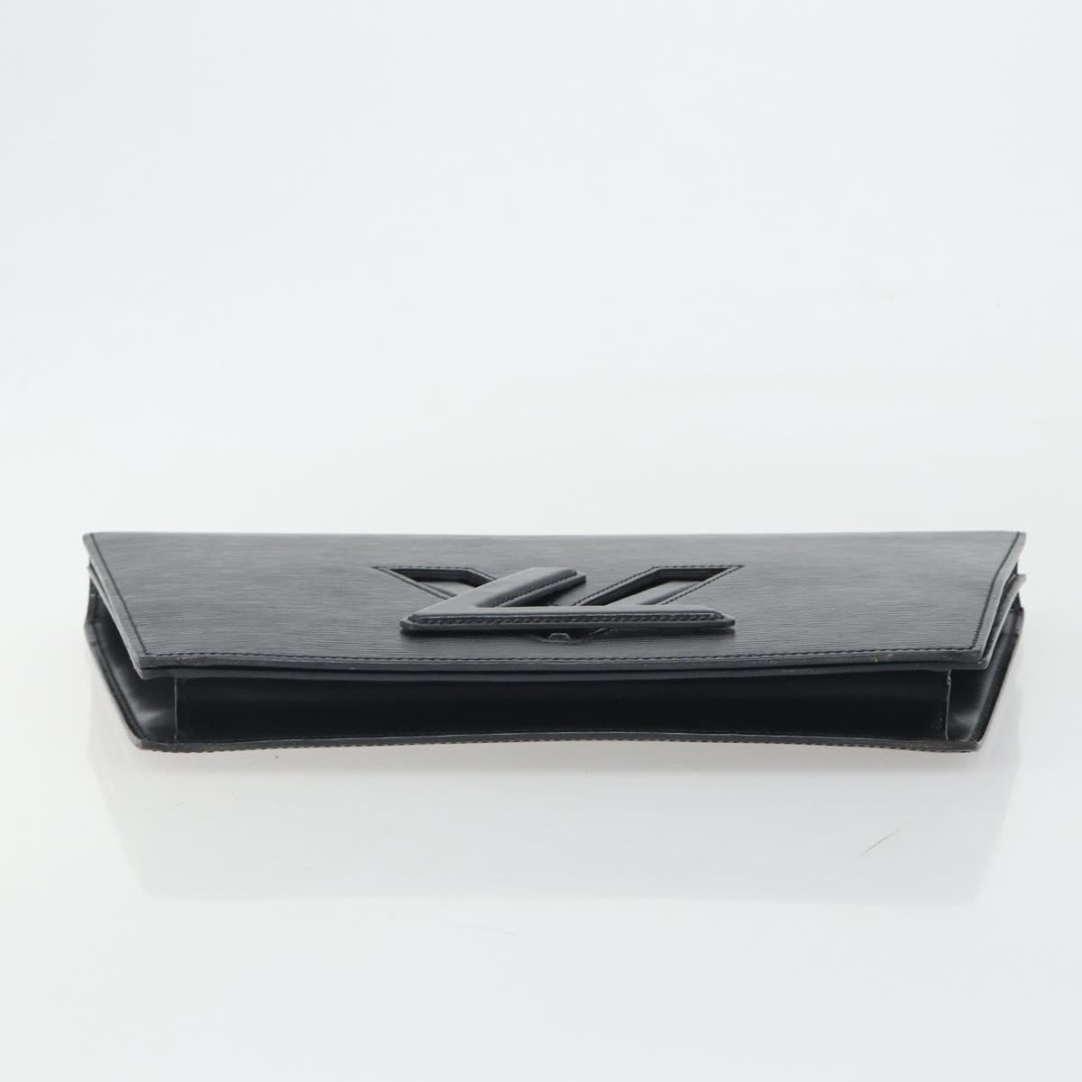 LOUIS VUITTON Epi Trapeze Clutch Bag Black M80165 LV Auth ep15536A