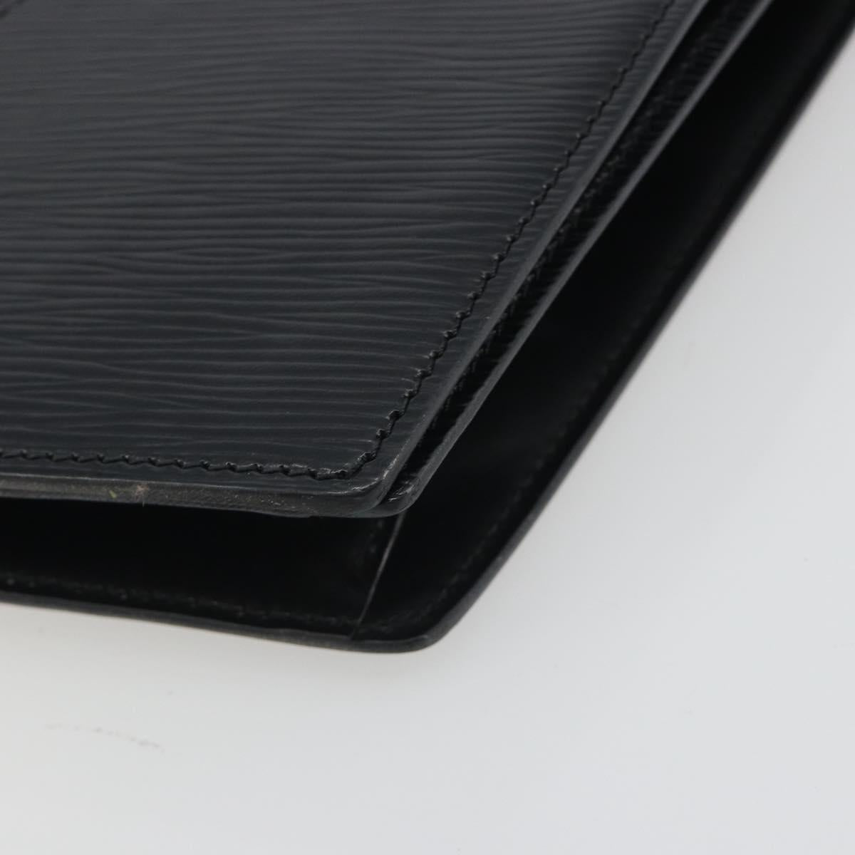 LOUIS VUITTON Epi Trapeze Clutch Bag Black M80165 LV Auth ep15536A