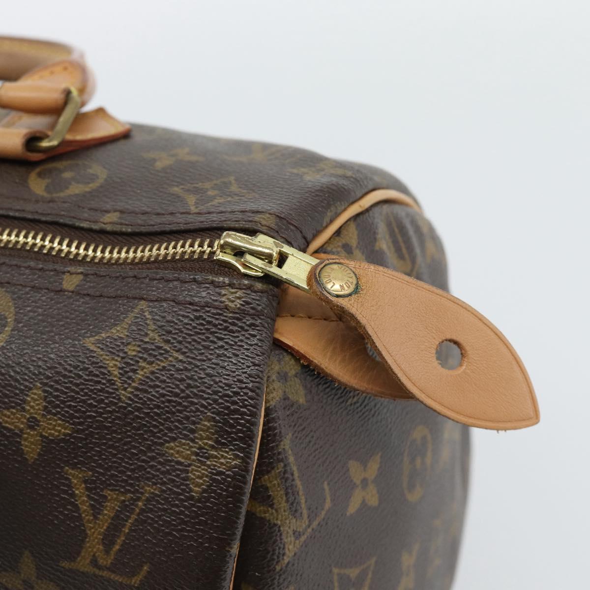 LOUIS VUITTON Monogram Speedy 30 Hand Bag M41526 LV Auth ep15540A