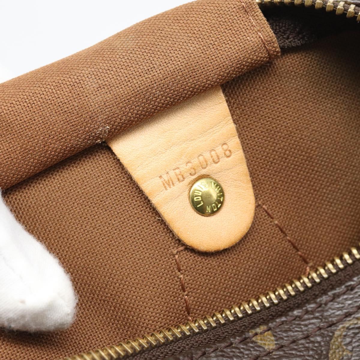 LOUIS VUITTON Monogram Speedy 30 Hand Bag M41526 LV Auth ep15540A