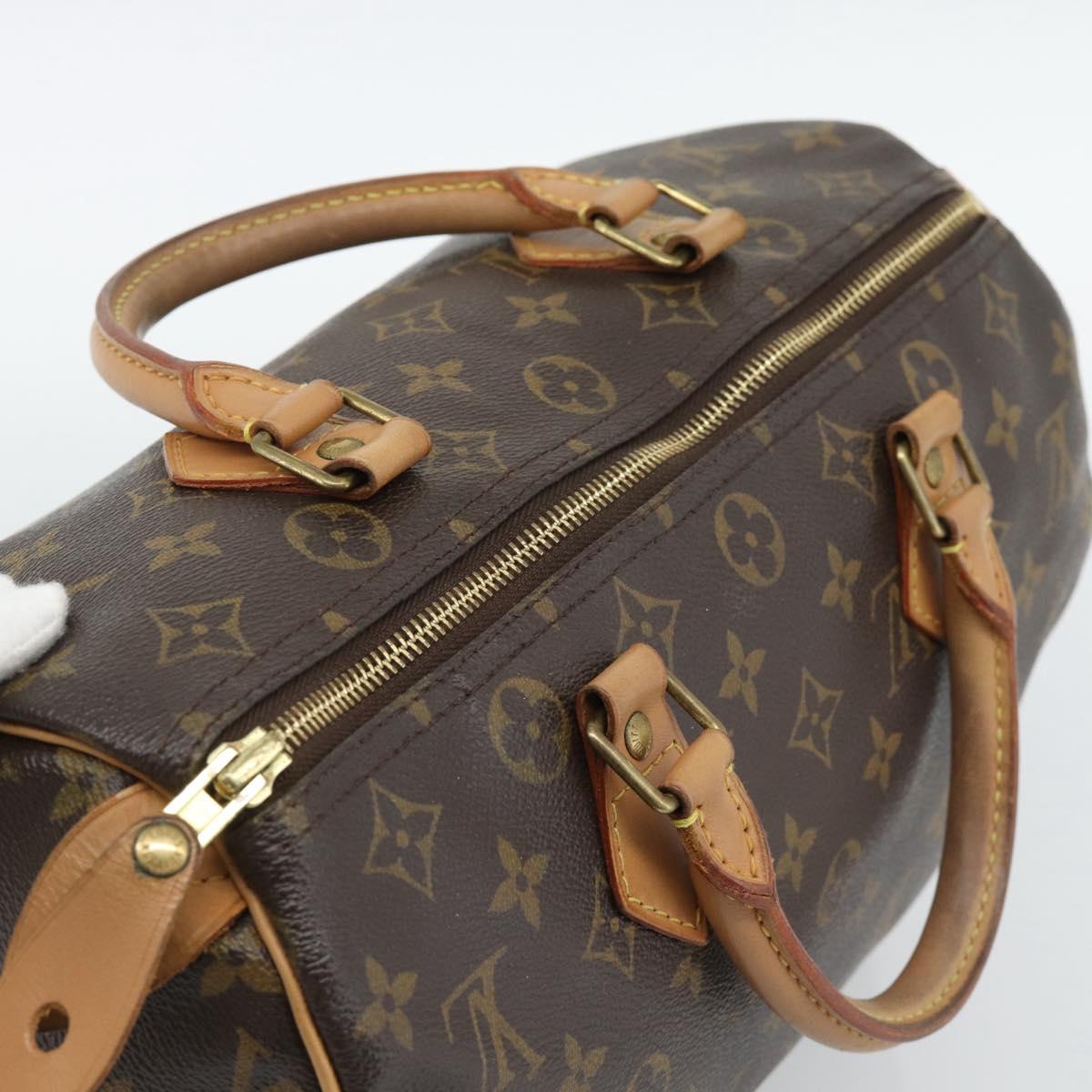 LOUIS VUITTON Monogram Speedy 30 Hand Bag M41526 LV Auth ep15540A