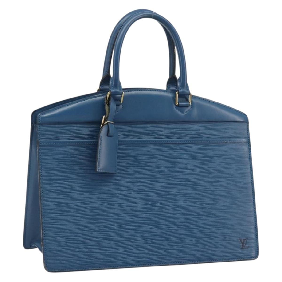 LOUIS VUITTON Epi Riviera Hand Bag Blue M48185 LV Auth ep15551