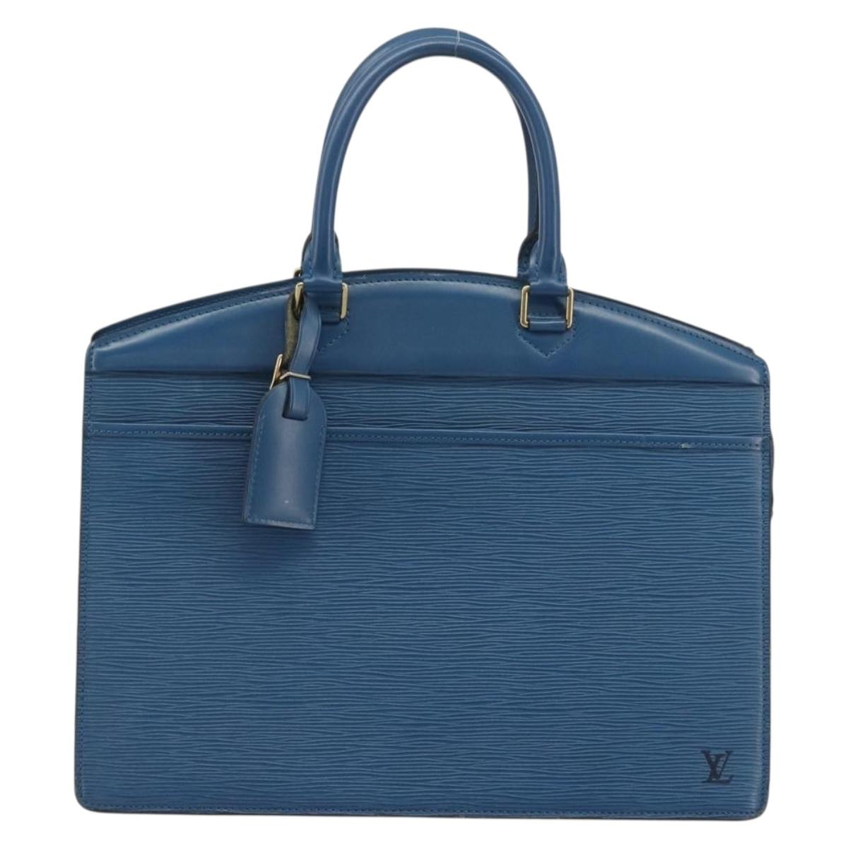 LOUIS VUITTON Epi Riviera Hand Bag Blue M48185 LV Auth ep15551