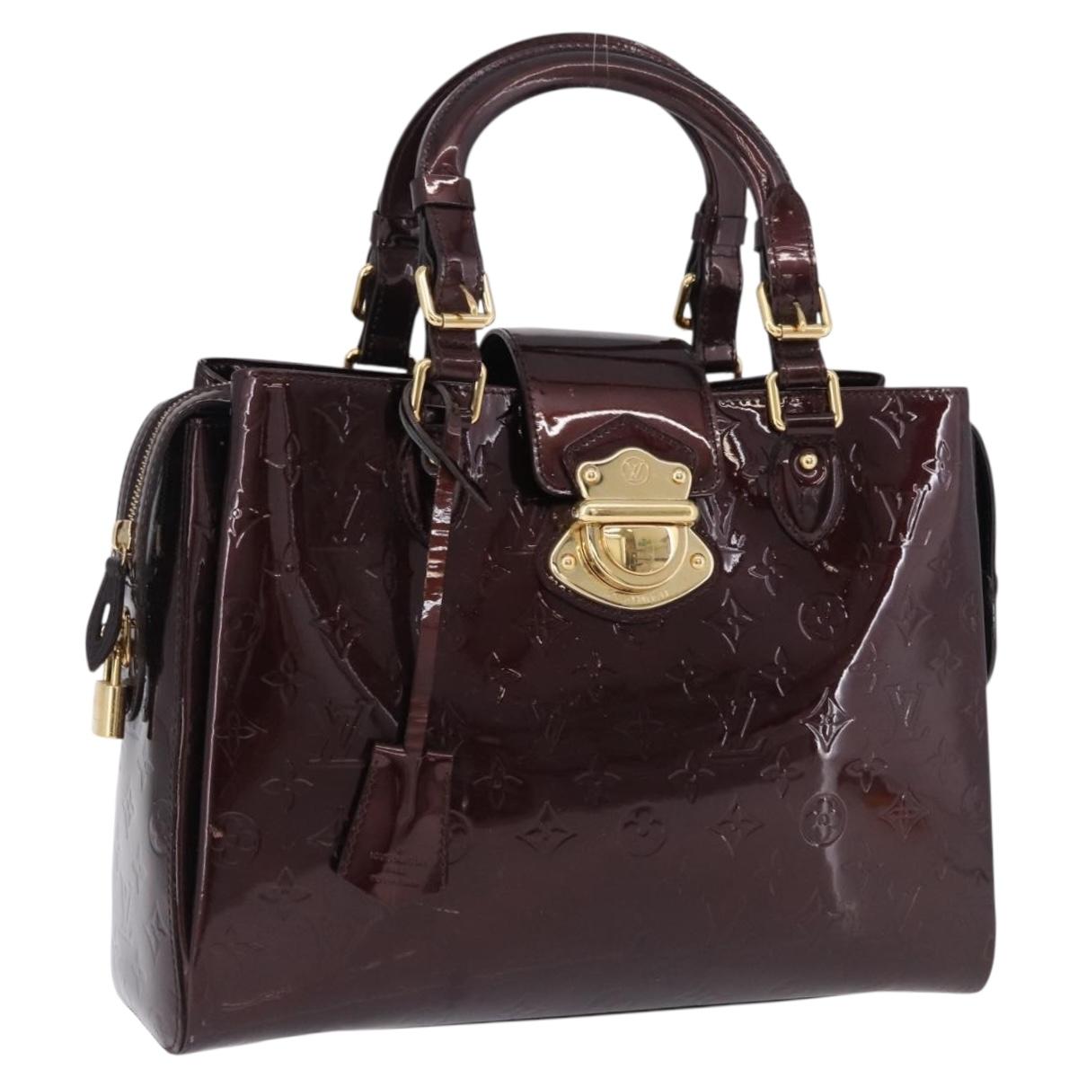 LOUIS VUITTON Monogram Vernis Melrose Avenue Bag Amarante M93757 Auth ep15552A