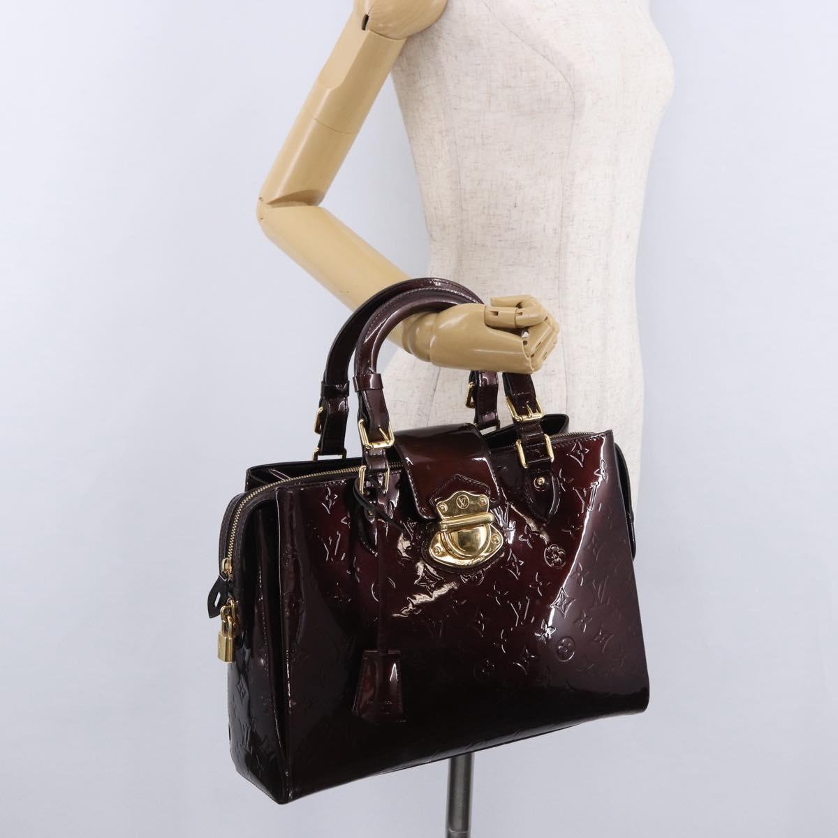 LOUIS VUITTON Monogram Vernis Melrose Avenue Bag Amarante M93757 Auth ep15552A
