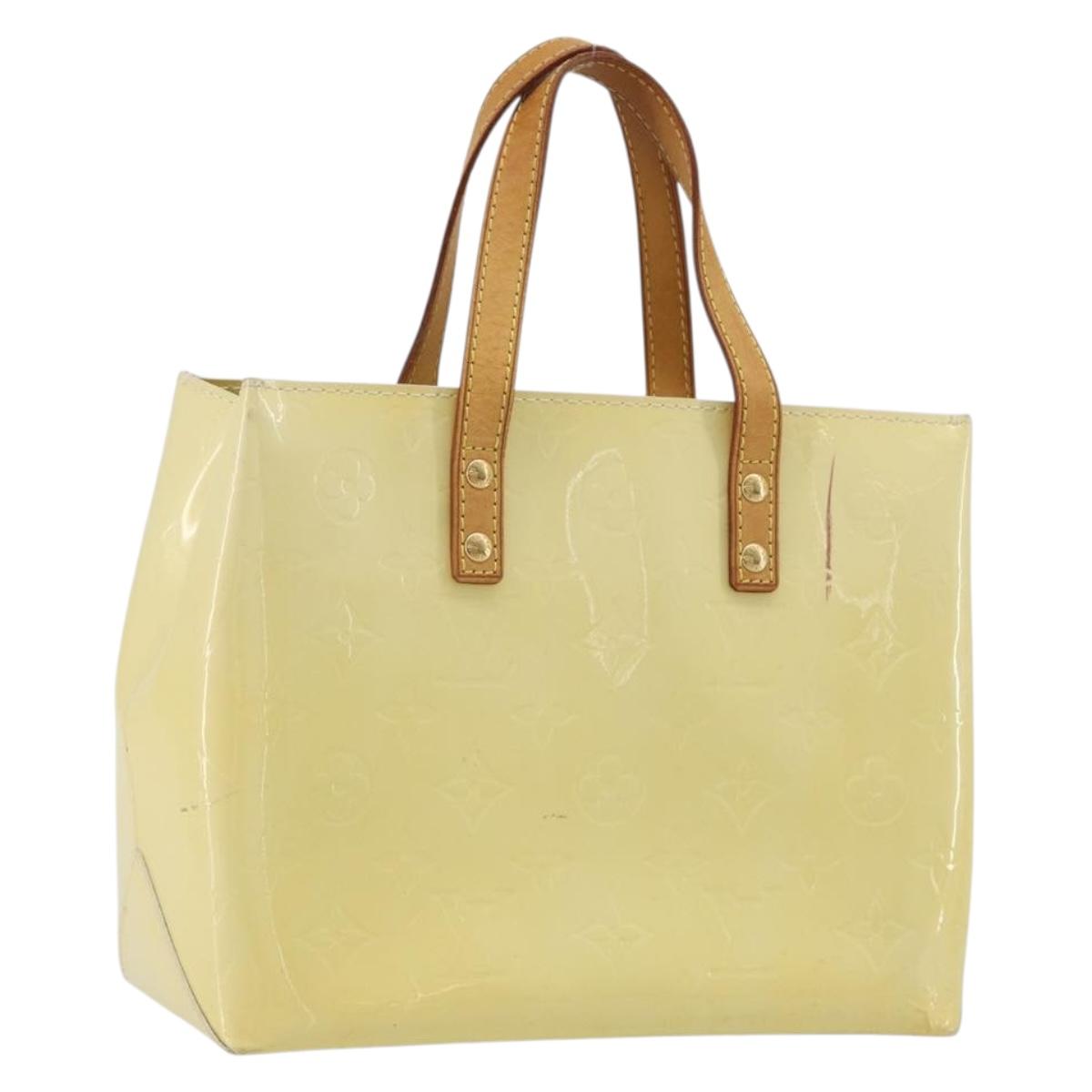 LOUIS VUITTON Monogram Vernis Reade PM Hand Bag Gris M91145 LV Auth ep15566