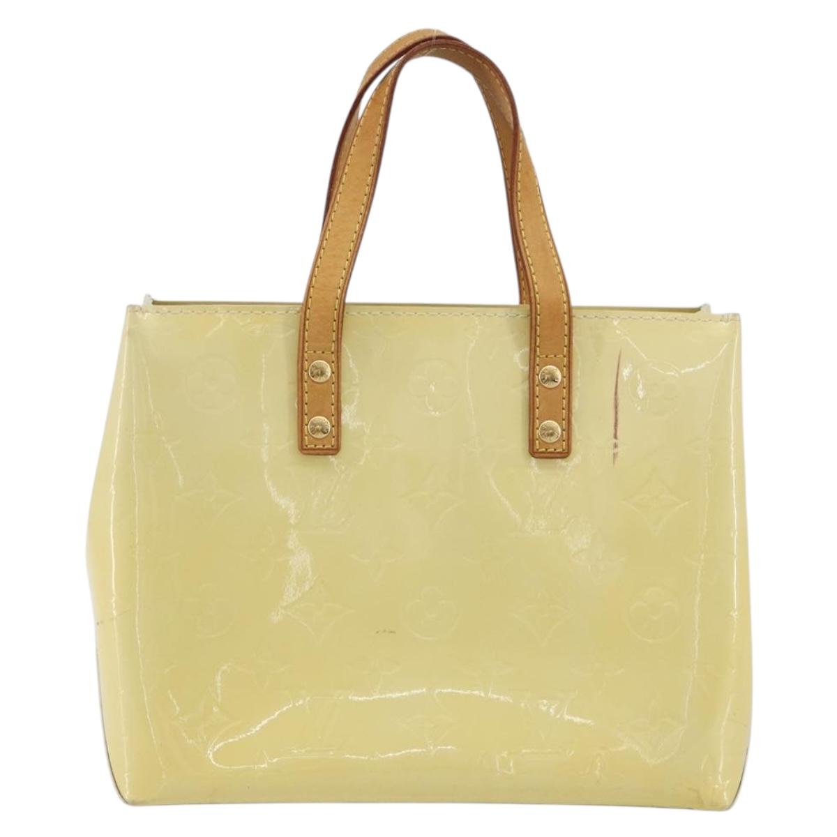 LOUIS VUITTON Monogram Vernis Reade PM Hand Bag Gris M91145 LV Auth ep15566