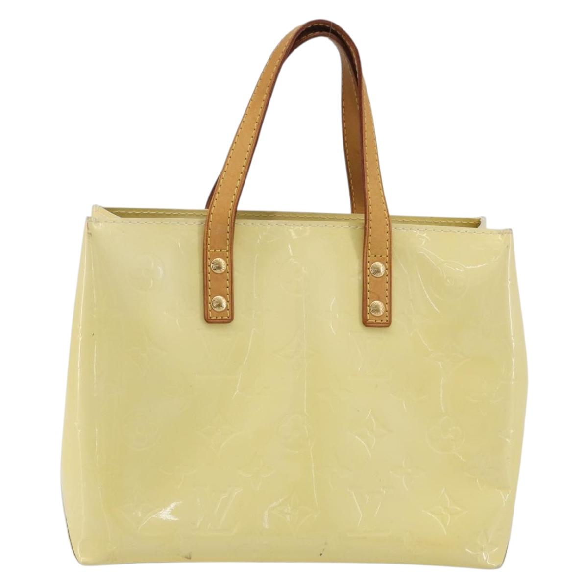 LOUIS VUITTON Monogram Vernis Reade PM Hand Bag Gris M91145 LV Auth ep15566
