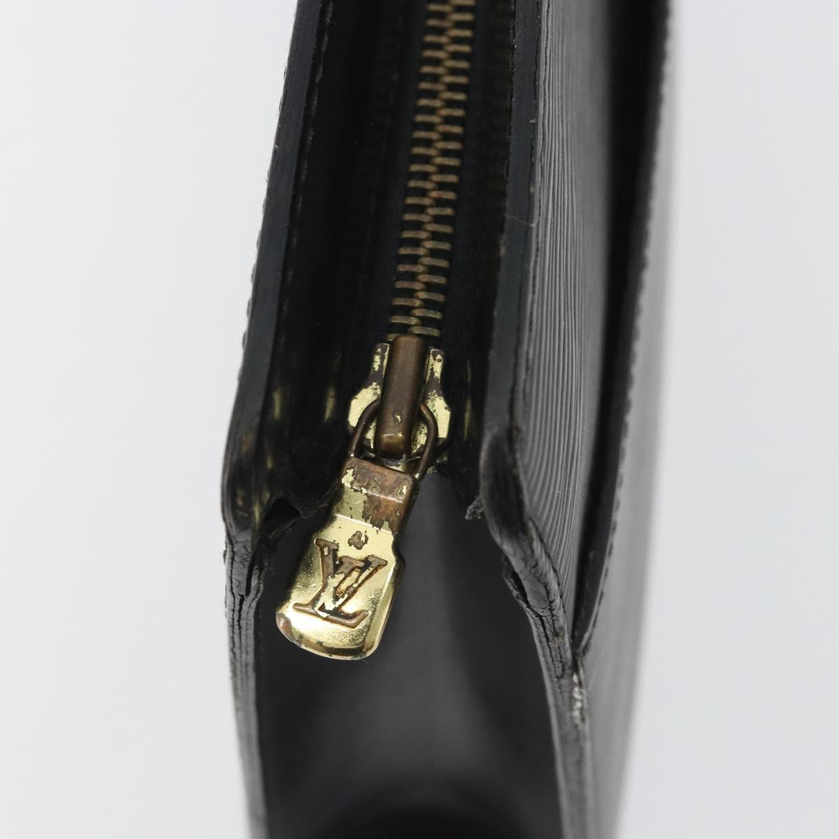 LOUIS VUITTON Epi Pochette Homme Clutch Bag Black M52522 LV Auth ep15569