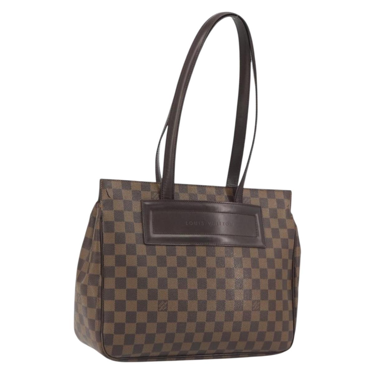 LOUIS VUITTON Damier Ebene Parioli PM Tote Bag N51123 LV Auth ep15571