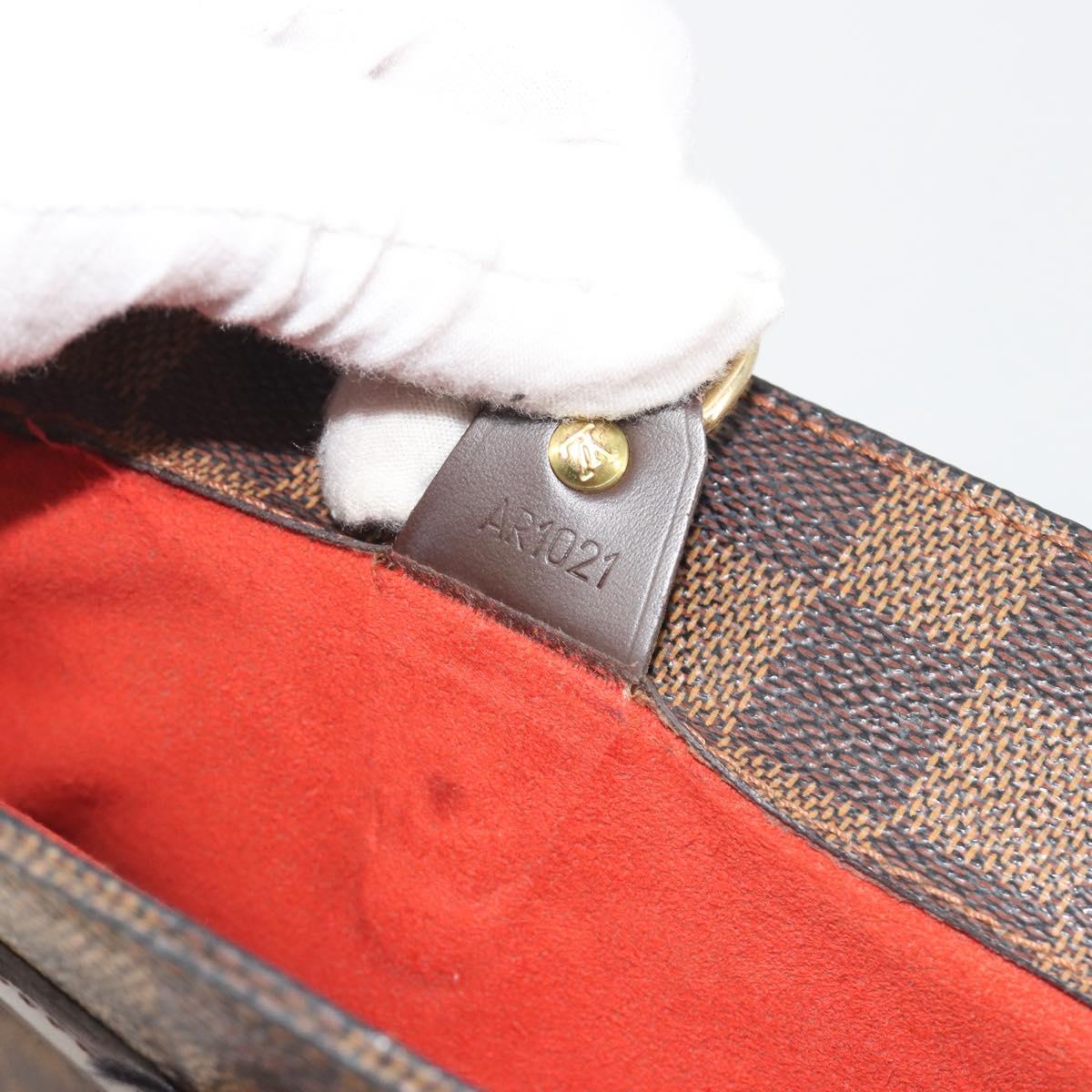 LOUIS VUITTON Damier Ebene Parioli PM Tote Bag N51123 LV Auth ep15571
