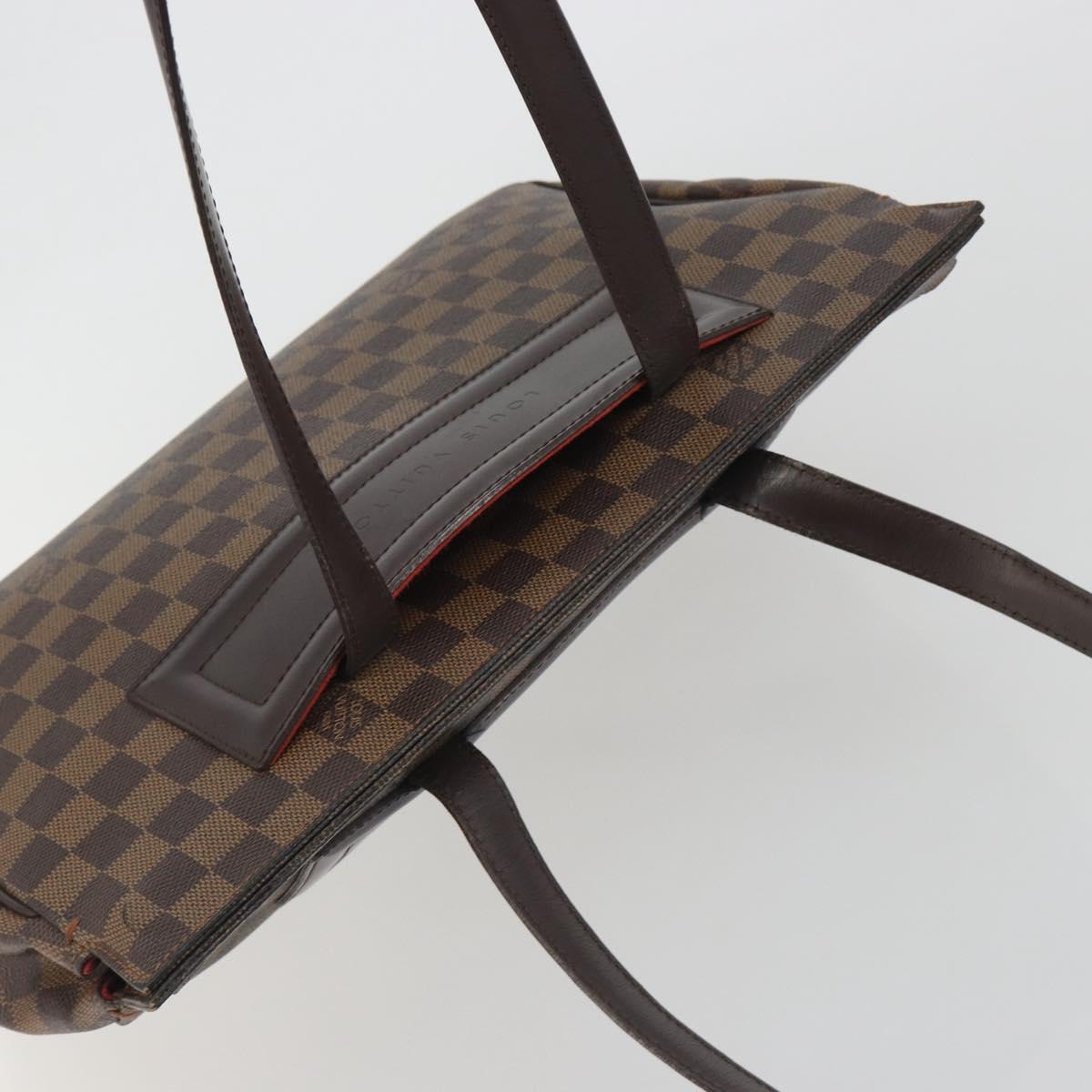 LOUIS VUITTON Damier Ebene Parioli PM Tote Bag N51123 LV Auth ep15571