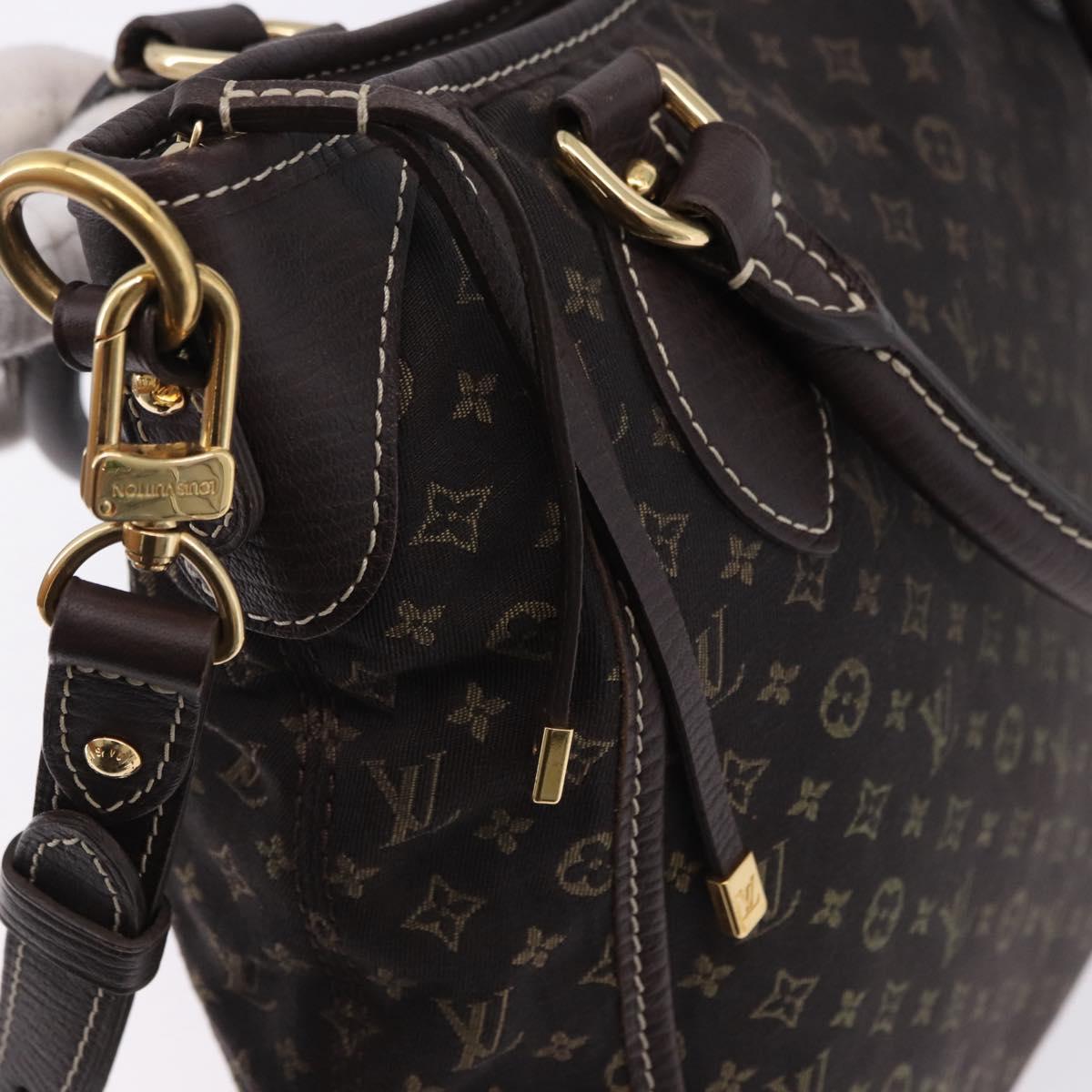 LOUIS VUITTON Monogram Mini Lin Buzasu Anjoul 2way Brown M95617 Auth ep15576A
