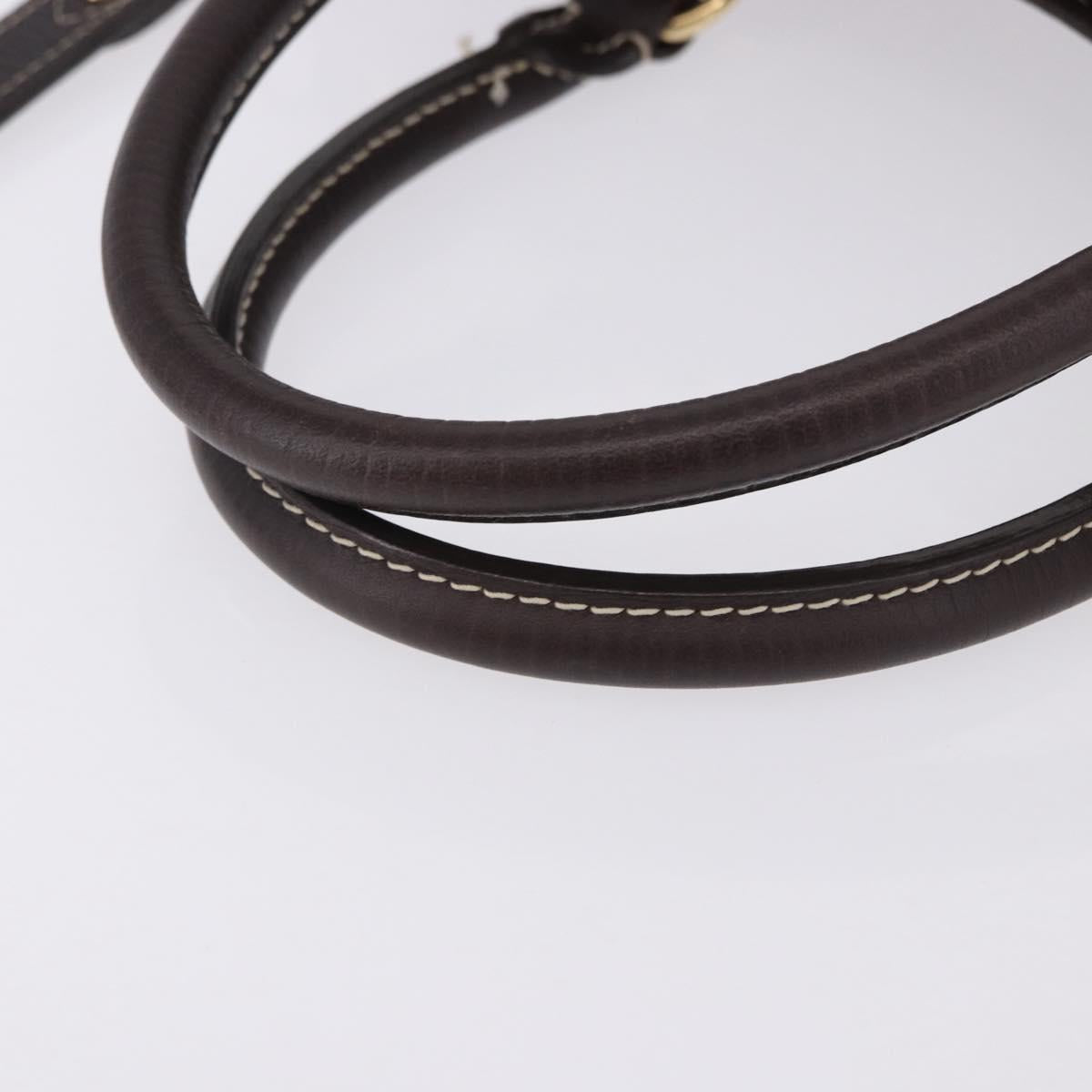 LOUIS VUITTON Monogram Mini Lin Buzasu Anjoul 2way Brown M95617 Auth ep15576A