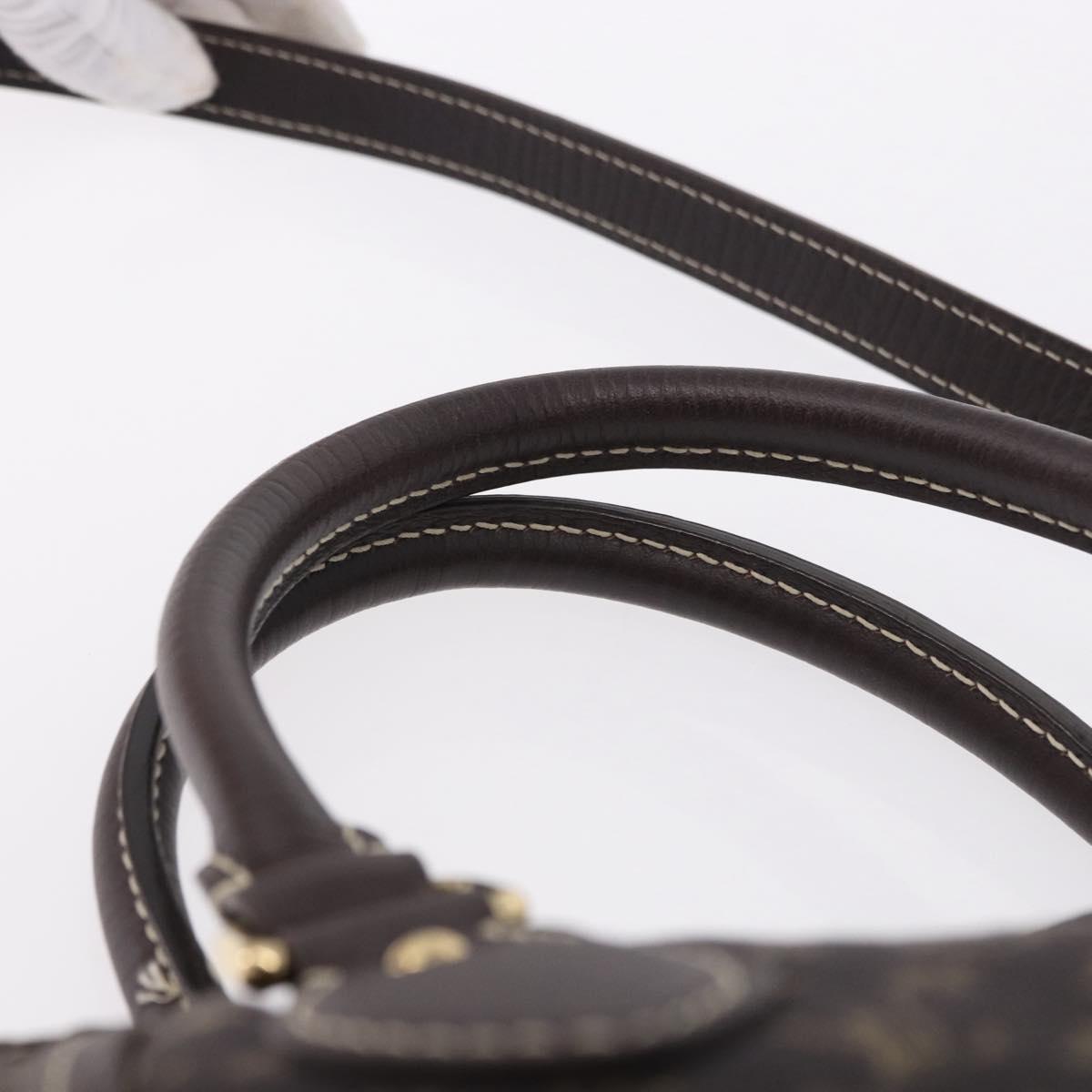LOUIS VUITTON Monogram Mini Lin Buzasu Anjoul 2way Brown M95617 Auth ep15576A
