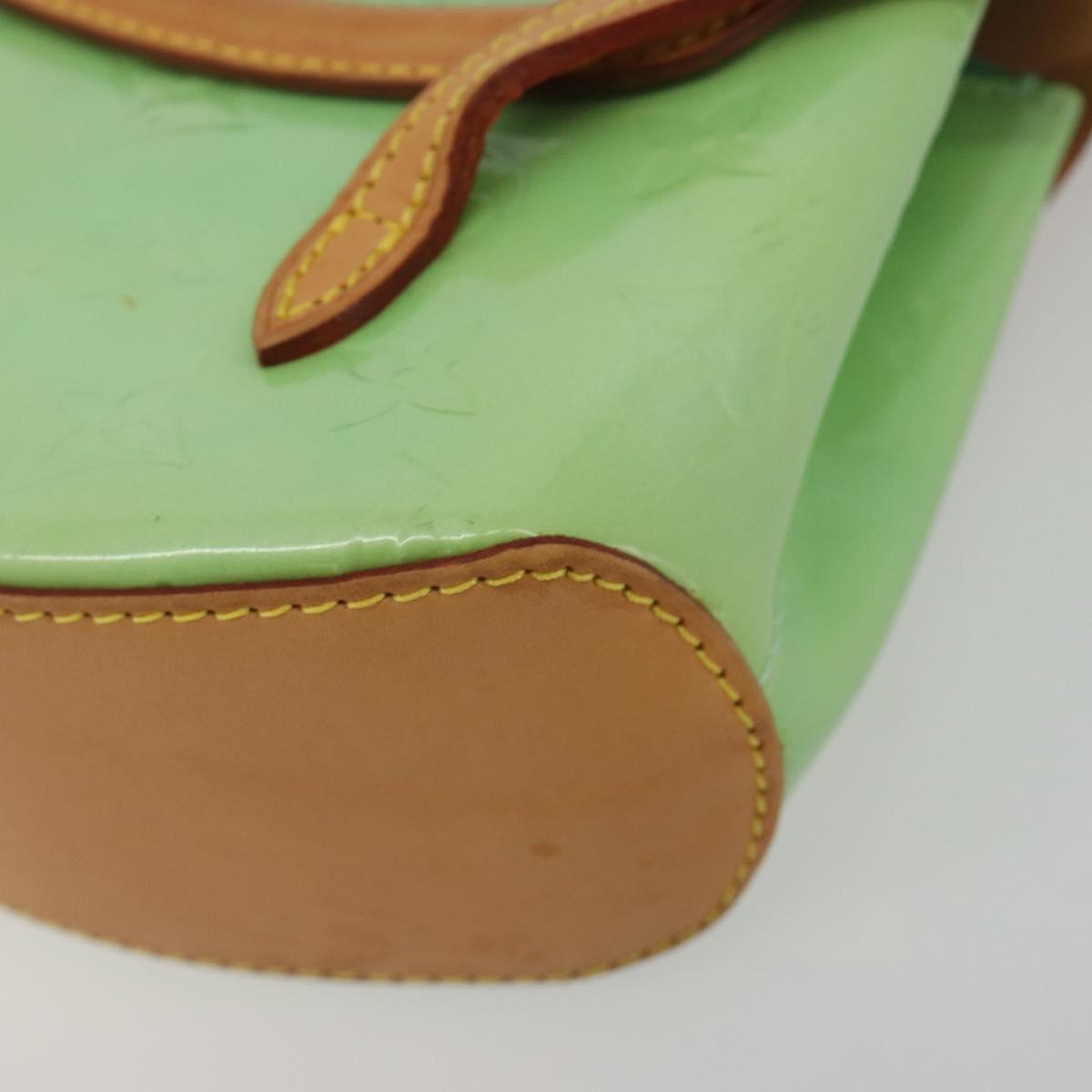 LOUIS VUITTON Vernis Biscayne Bay PM Shoulder Bag Peppermint M91289 Auth ep15577