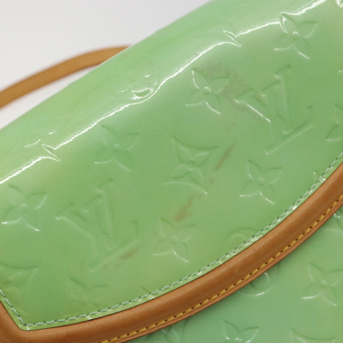 LOUIS VUITTON Vernis Biscayne Bay PM Shoulder Bag Peppermint M91289 Auth ep15577
