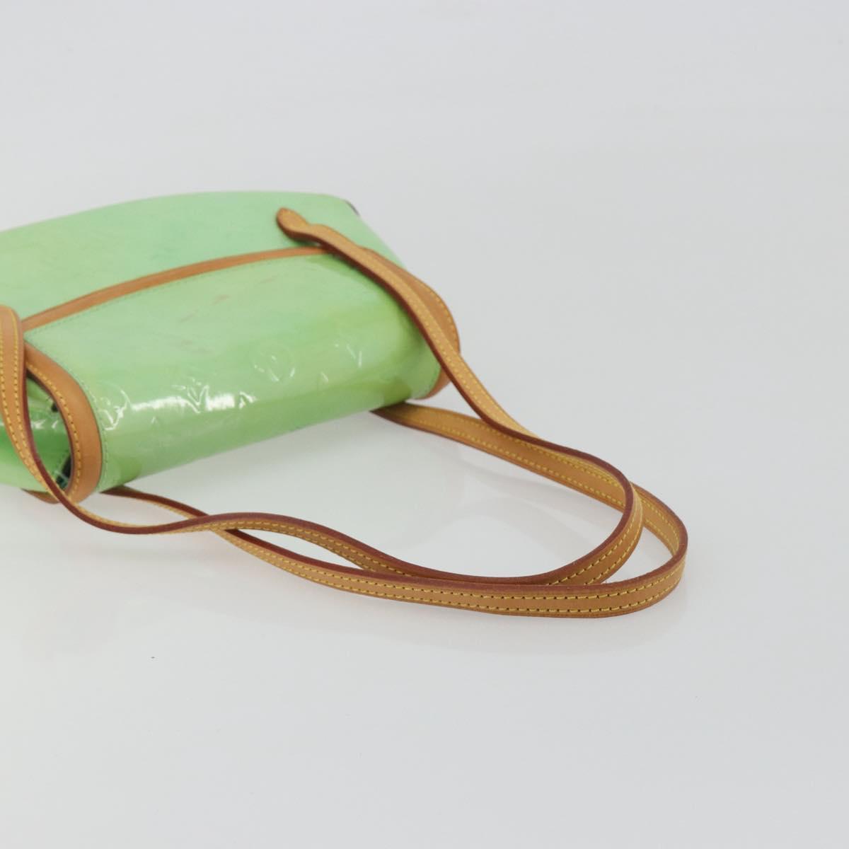 LOUIS VUITTON Vernis Biscayne Bay PM Shoulder Bag Peppermint M91289 Auth ep15577