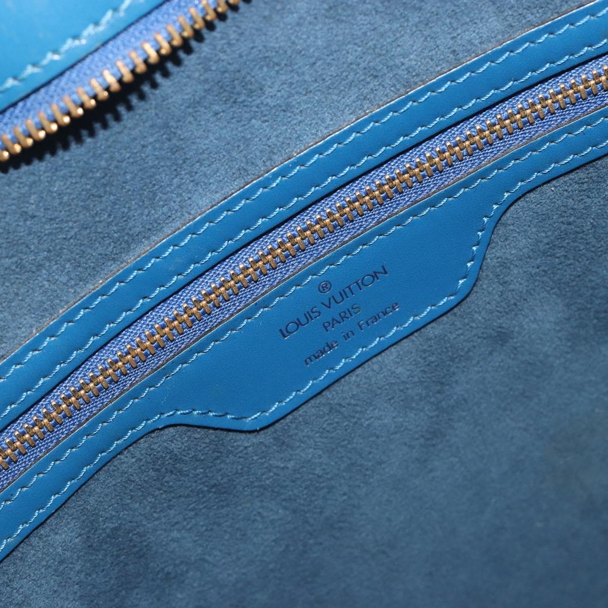 LOUIS VUITTON Epi Saint Jacques Shopping Shoulder Bag Blue M52275 Auth ep15588